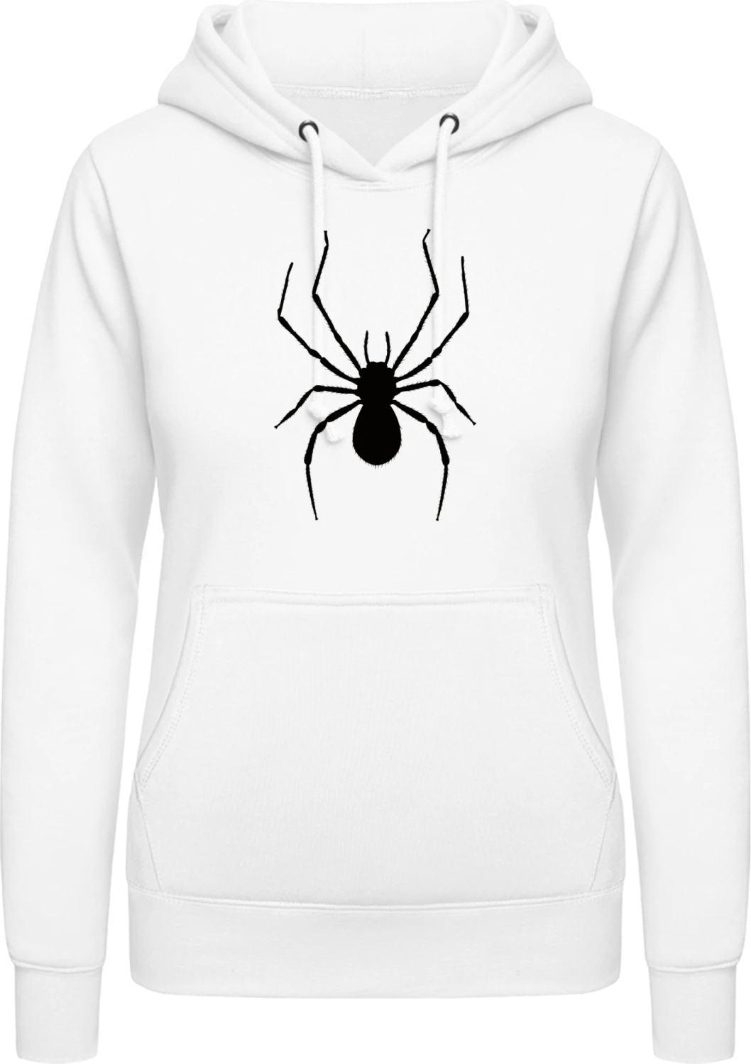 Spider - Arctic white AWDis ladies hoodie - Front