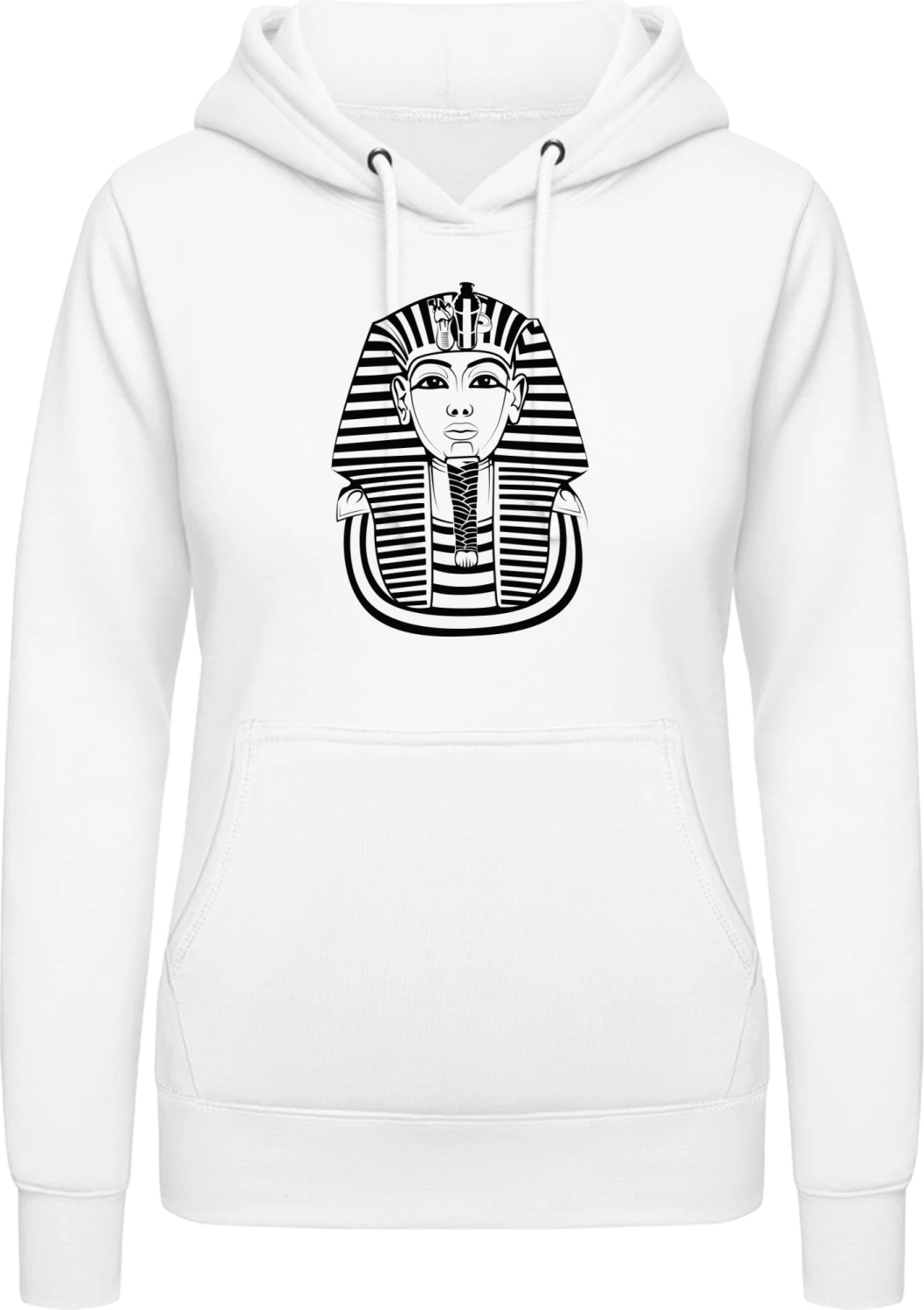 Pharao Tutanchamun - Arctic white AWDis ladies hoodie - Front