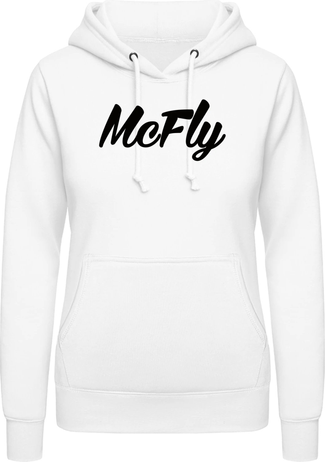 McFly - Arctic white AWDis ladies hoodie - Front