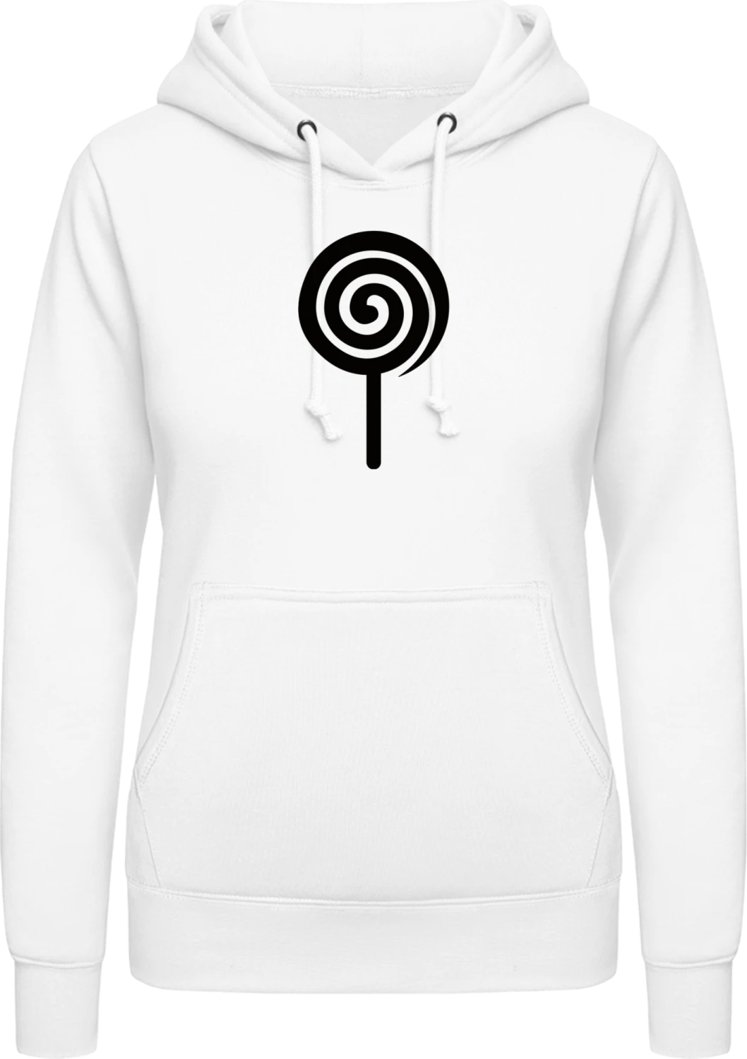 Lollipop - Arctic white AWDis ladies hoodie - Front