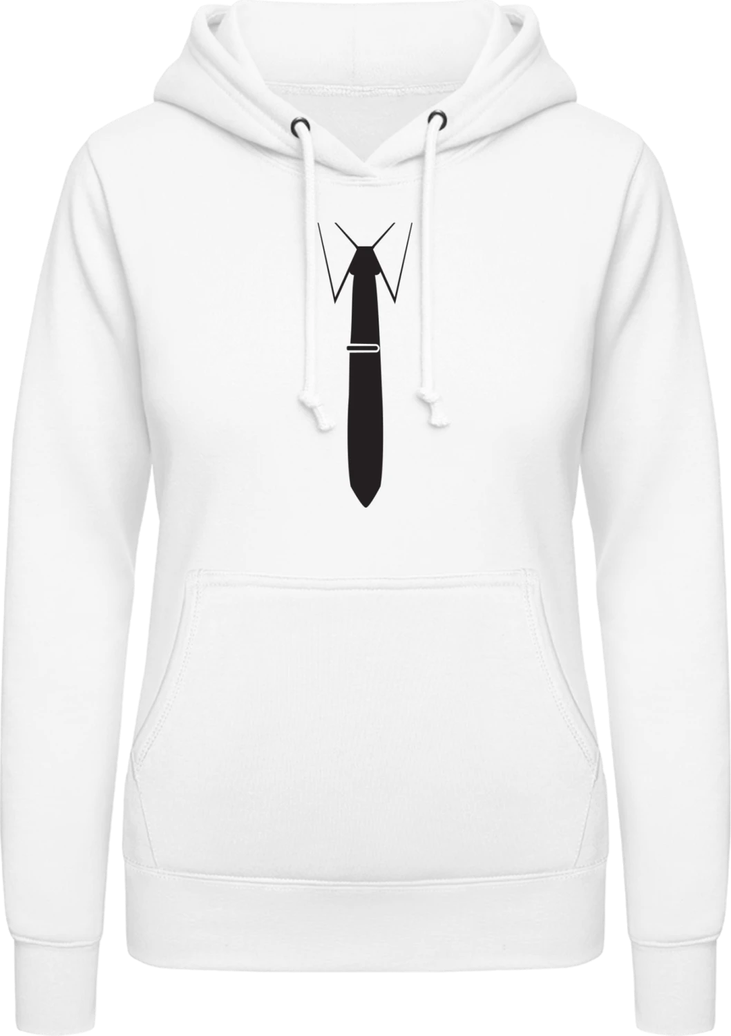 Businessman Uniform - Arctic white AWDis ladies hoodie - Front