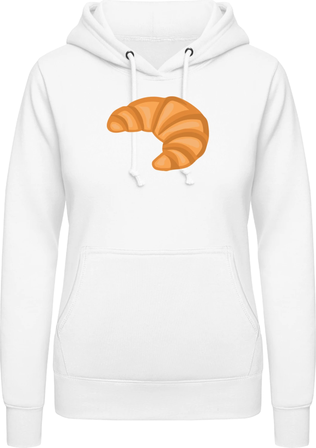 Croissant - Arctic white AWDis ladies hoodie - Front