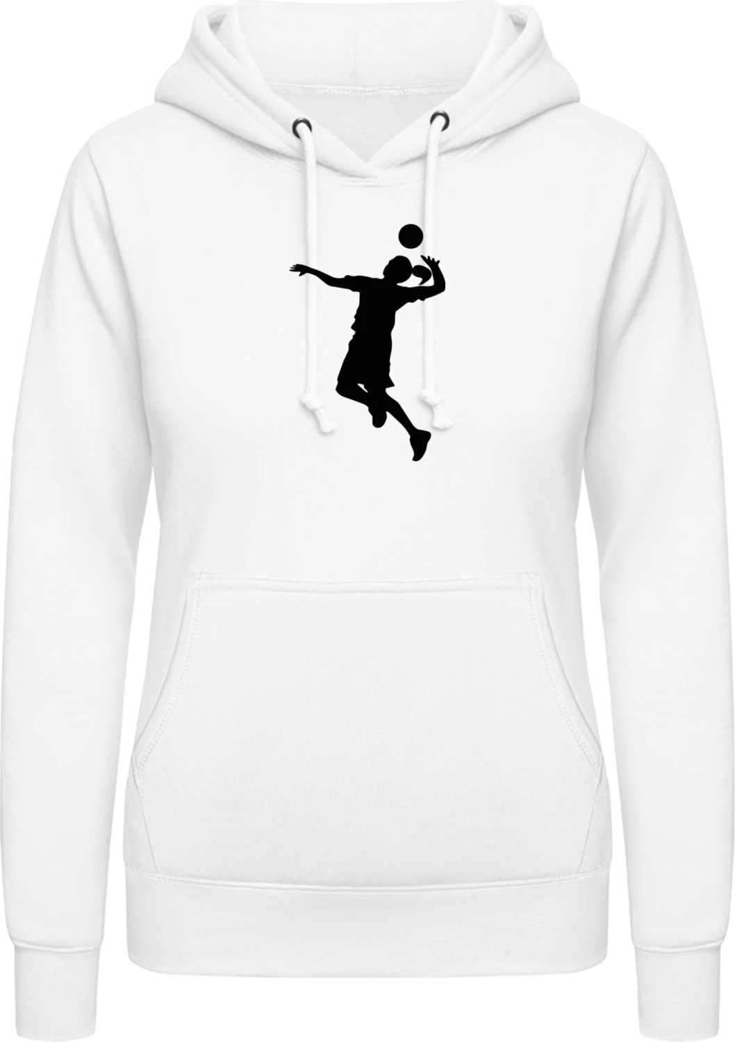 Volleyball Girl - Arctic white AWDis ladies hoodie - Front