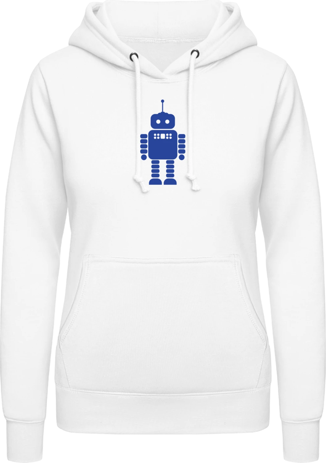 Little Robot - Arctic white AWDis ladies hoodie - Front