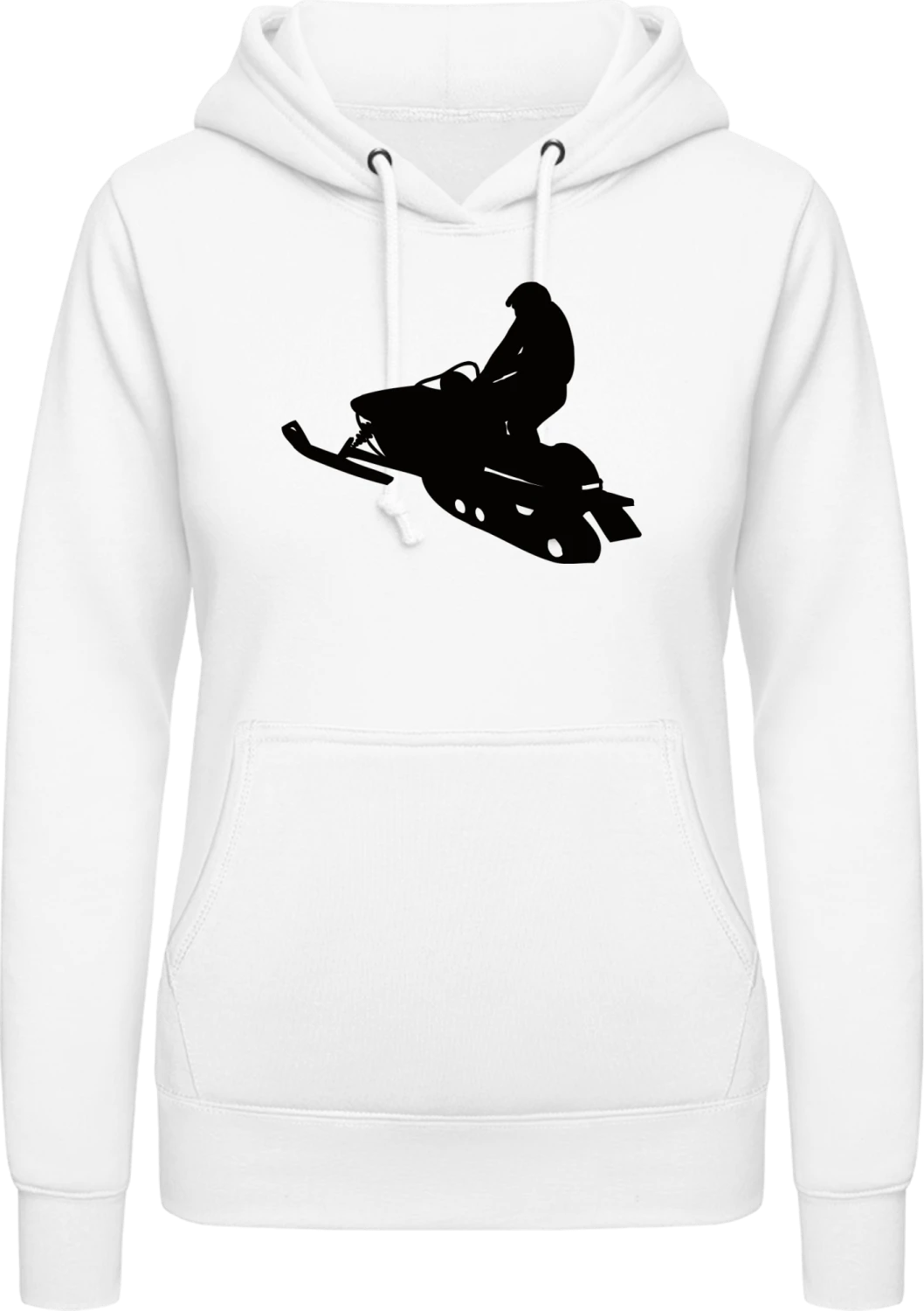 Snowmobile - Arctic white AWDis ladies hoodie - Front