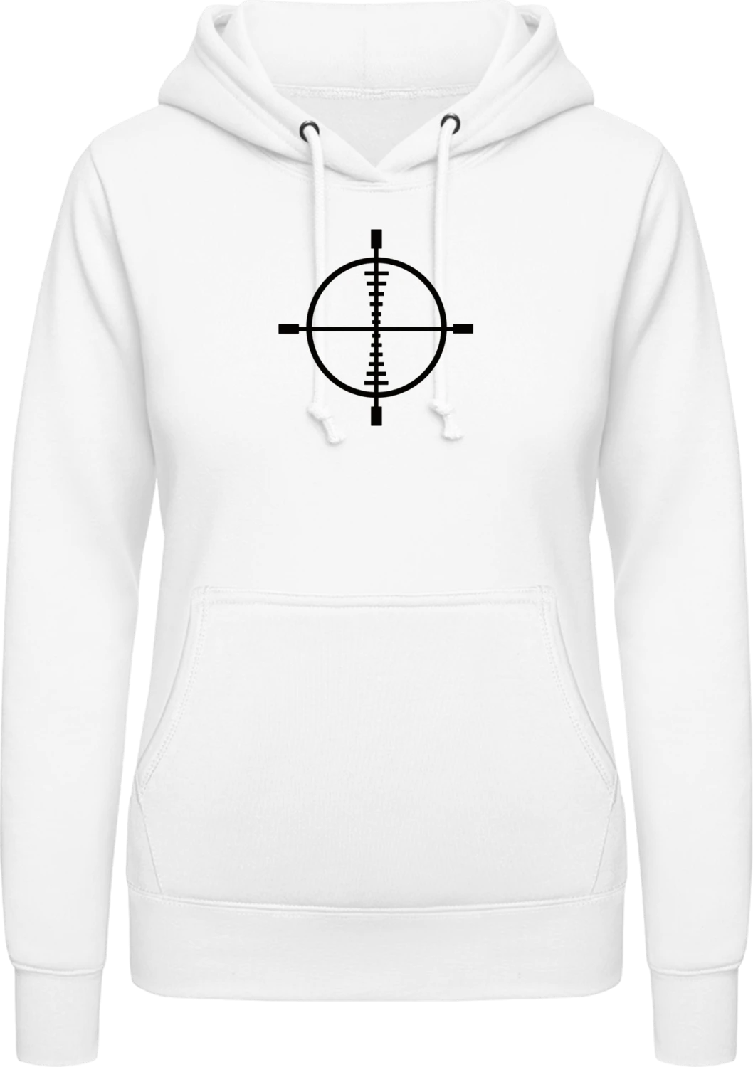 Sniper Target - Arctic white AWDis ladies hoodie - Front