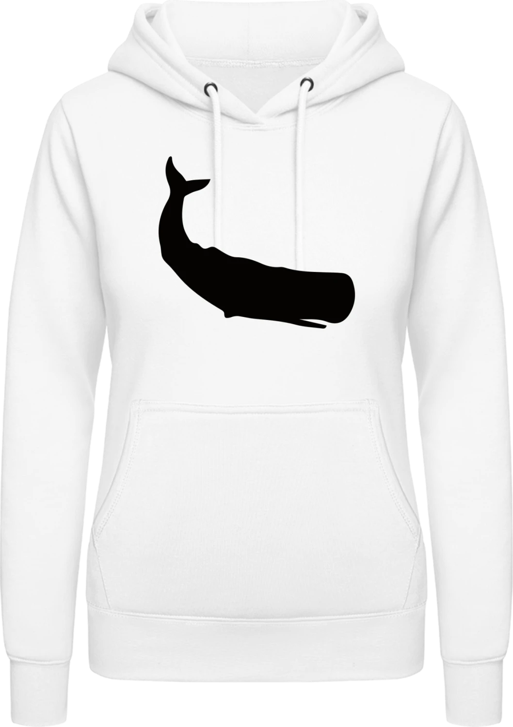 Pottwal - Arctic white AWDis ladies hoodie - Front