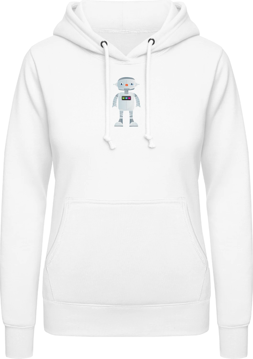 Spielzeugroboter - Arctic white AWDis ladies hoodie - Front