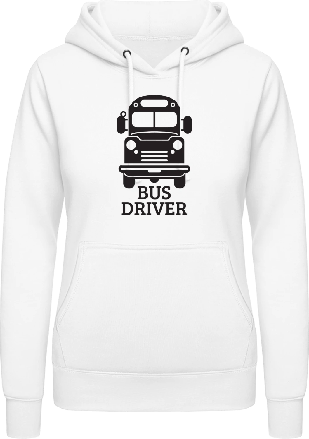 Bus Driver - Arctic white AWDis ladies hoodie - Front