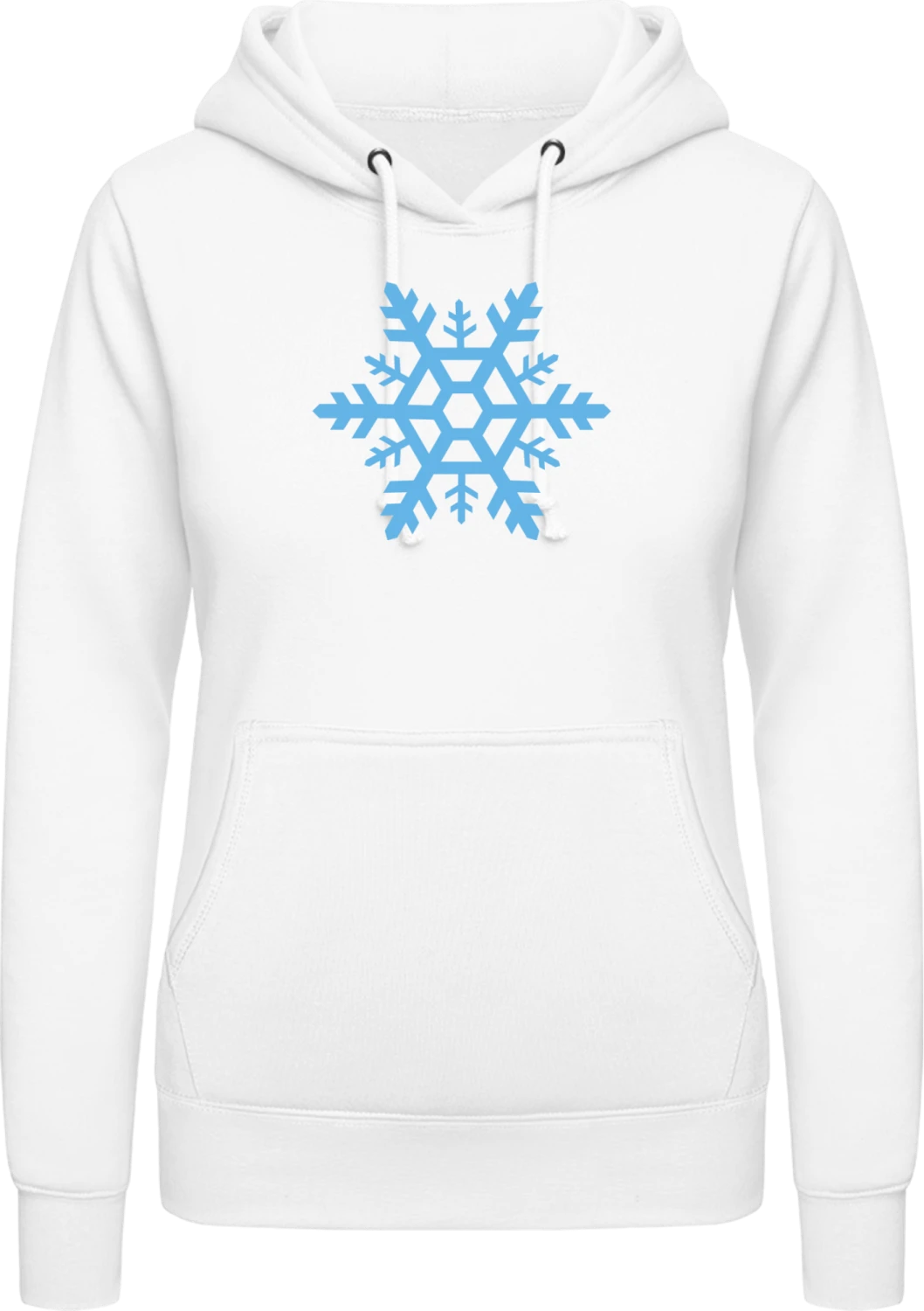 Snowflake - Arctic white AWDis ladies hoodie - Front