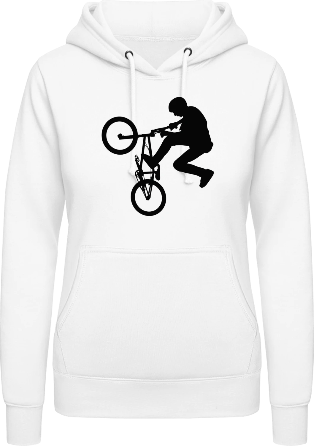 BMX - Arctic white AWDis ladies hoodie - Front