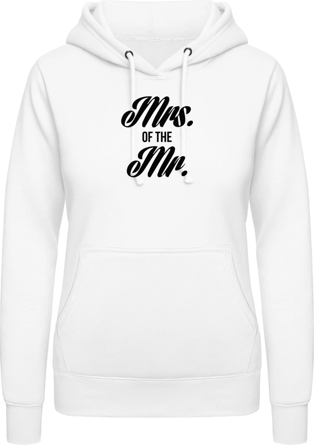 Mrs. Of The Mr. - Arctic white AWDis ladies hoodie - Front