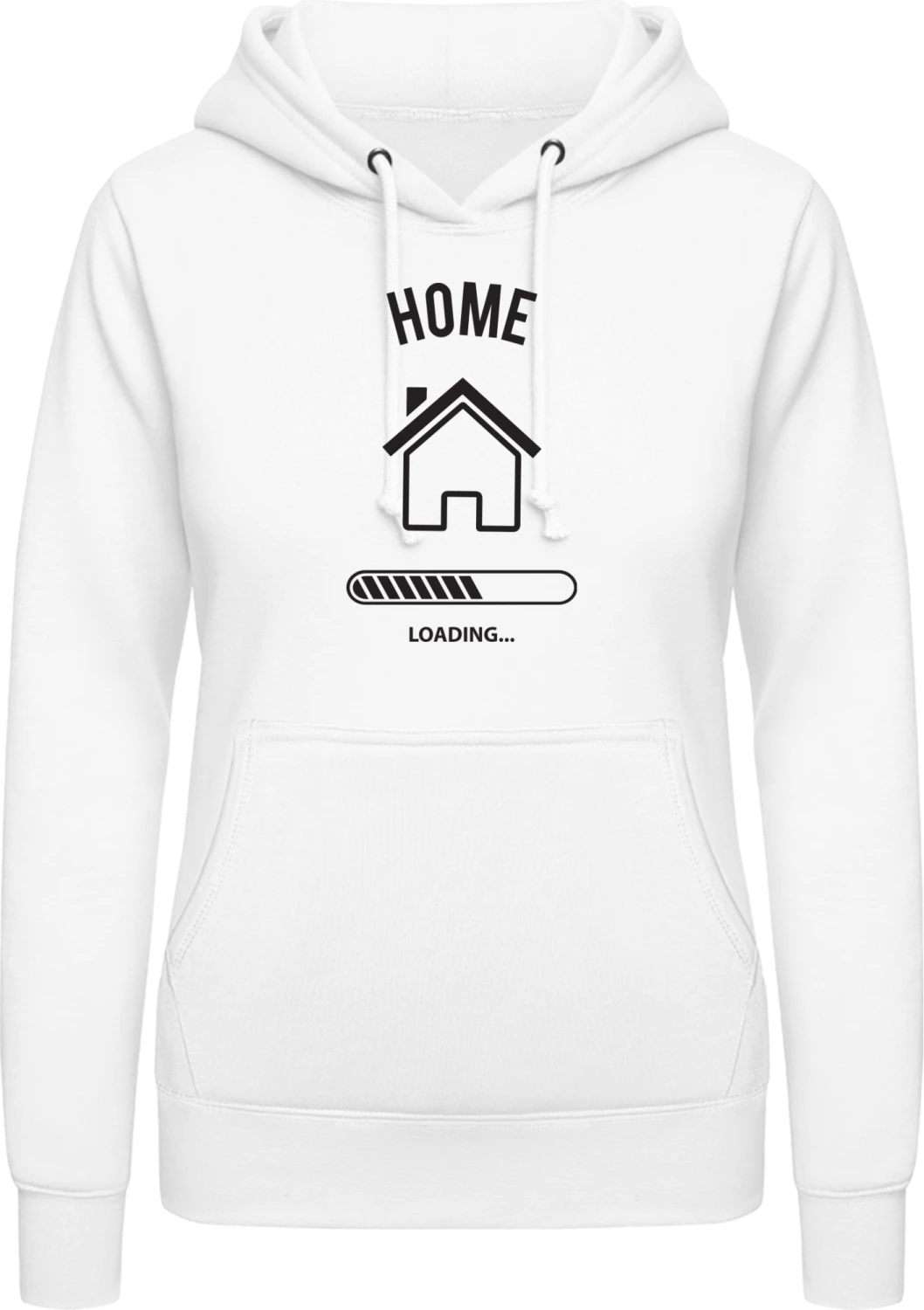 Home Loading - Arctic white AWDis ladies hoodie - Front