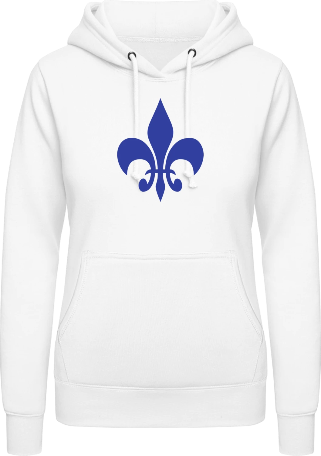 Heraldische Lilie - Arctic white AWDis ladies hoodie - Front