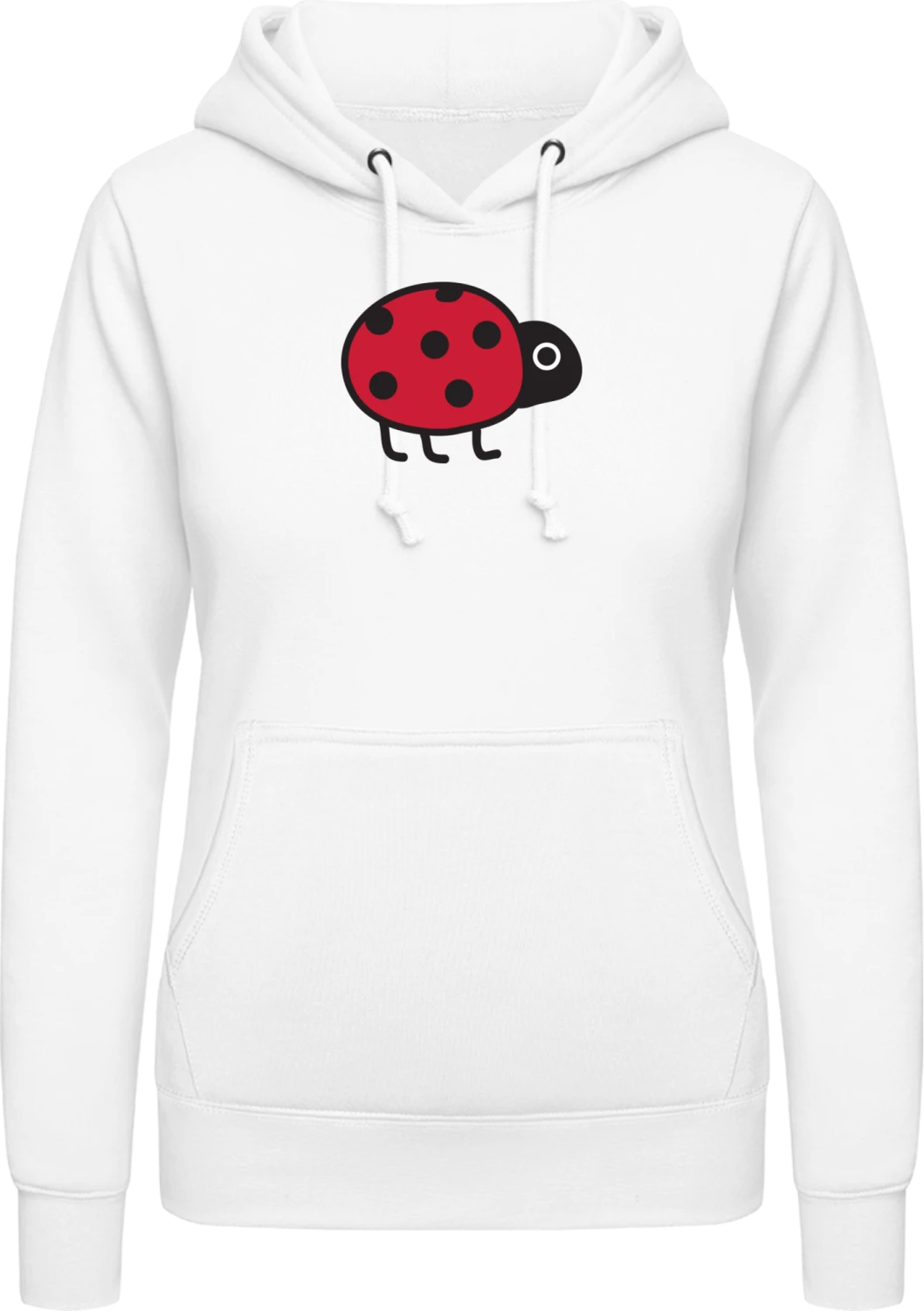 Marienkäfer - Arctic white AWDis ladies hoodie - Front