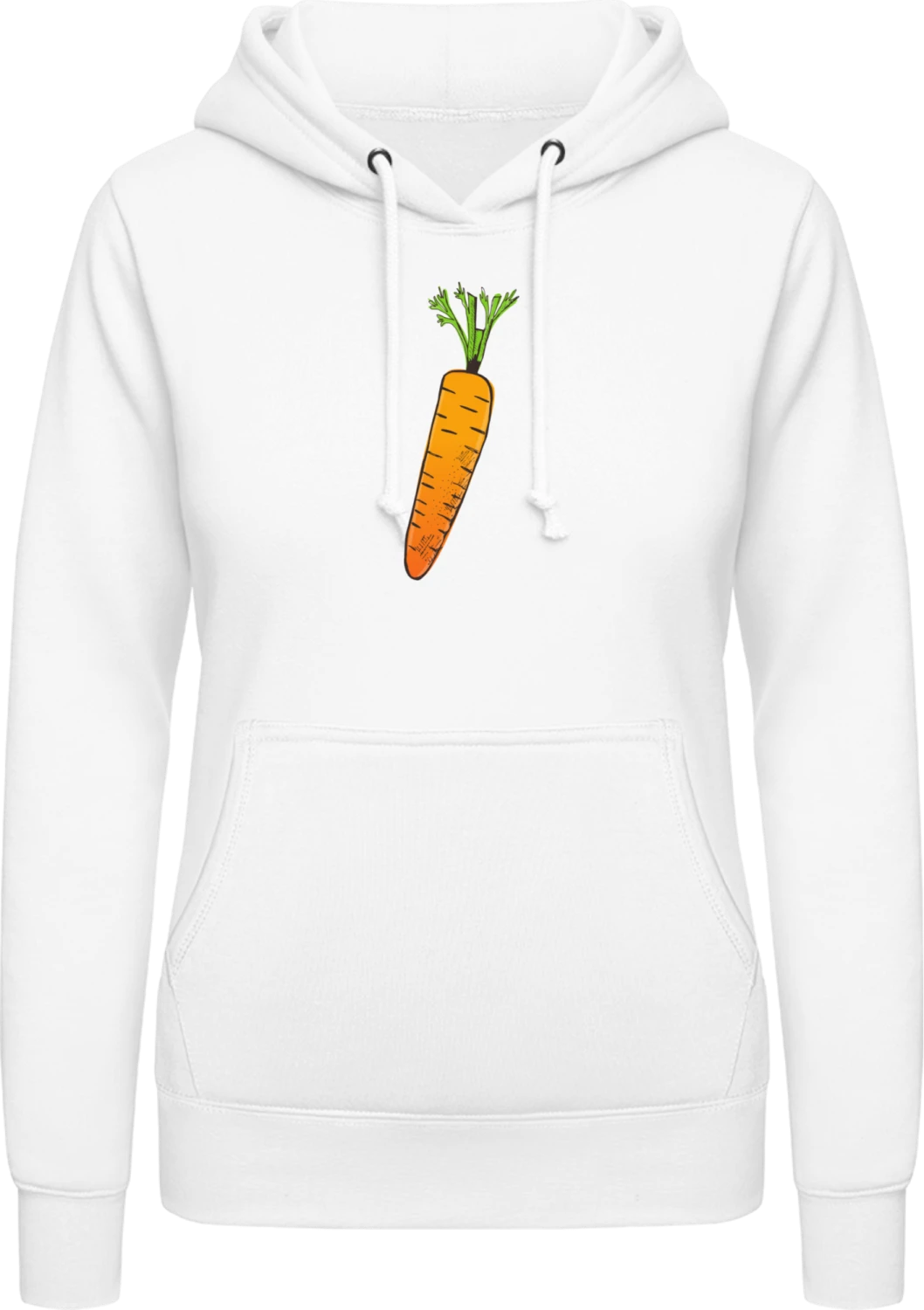 Karotte - Arctic white AWDis ladies hoodie - Front