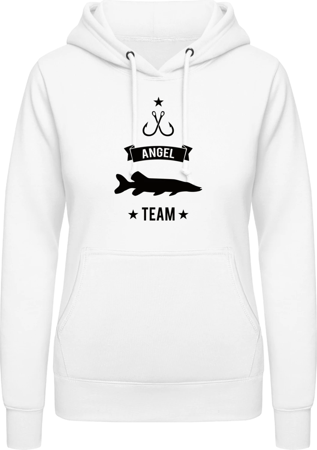 Hecht Angel Team - Arctic white AWDis ladies hoodie - Front