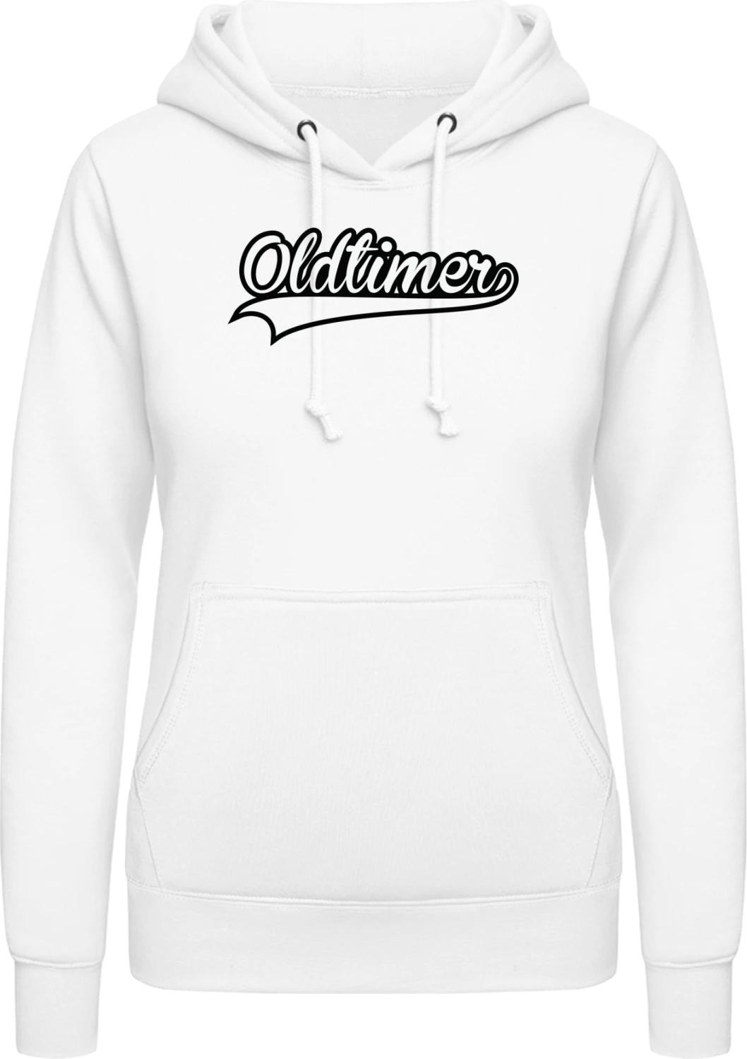 Oldtimer Retro - Arctic white AWDis ladies hoodie - Front