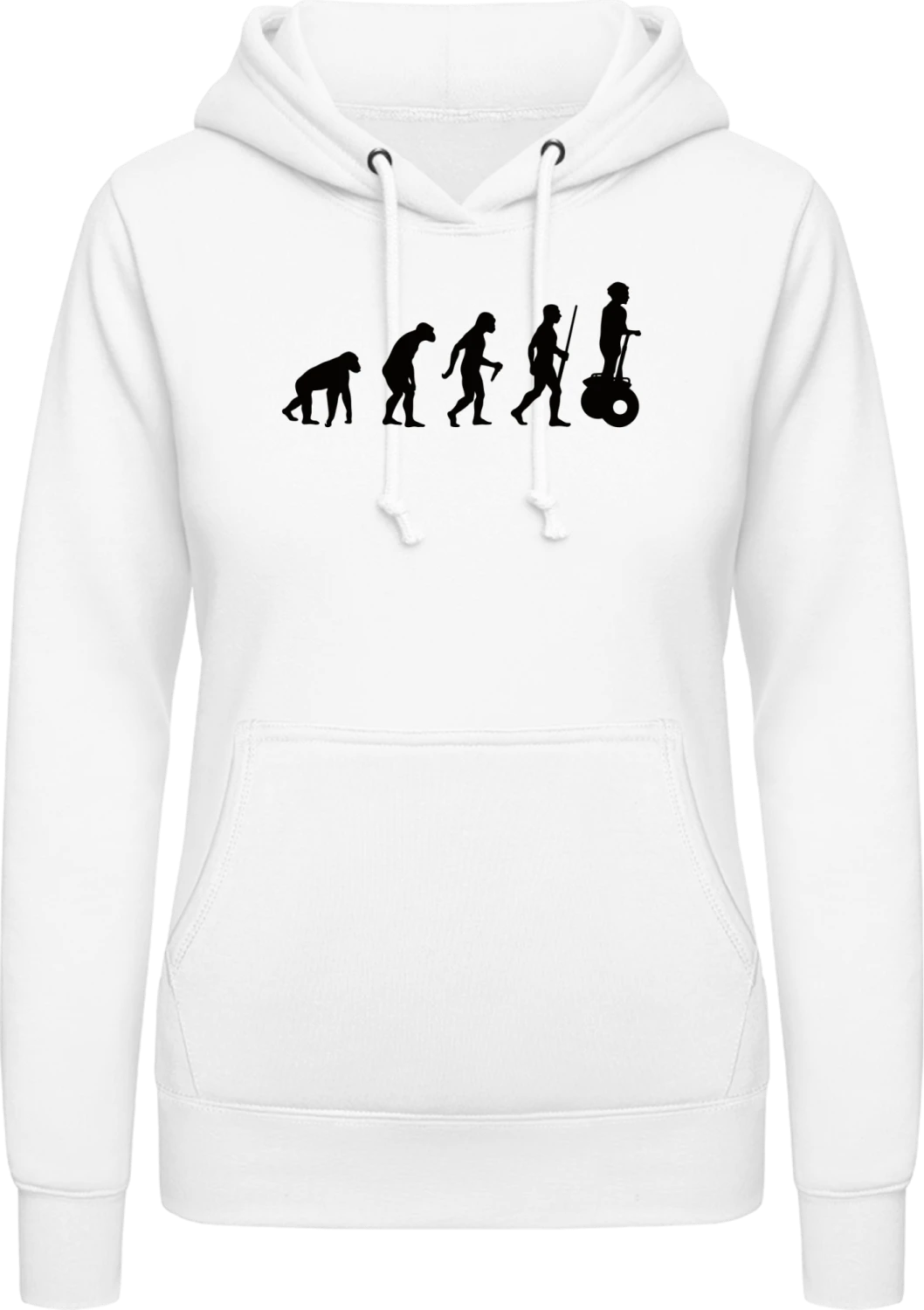 Segway Evolution - Arctic white AWDis ladies hoodie - Front