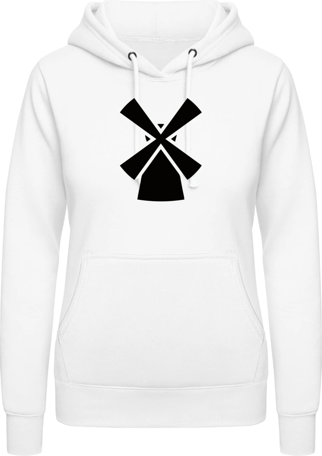 Windmühle - Arctic white AWDis ladies hoodie - Front