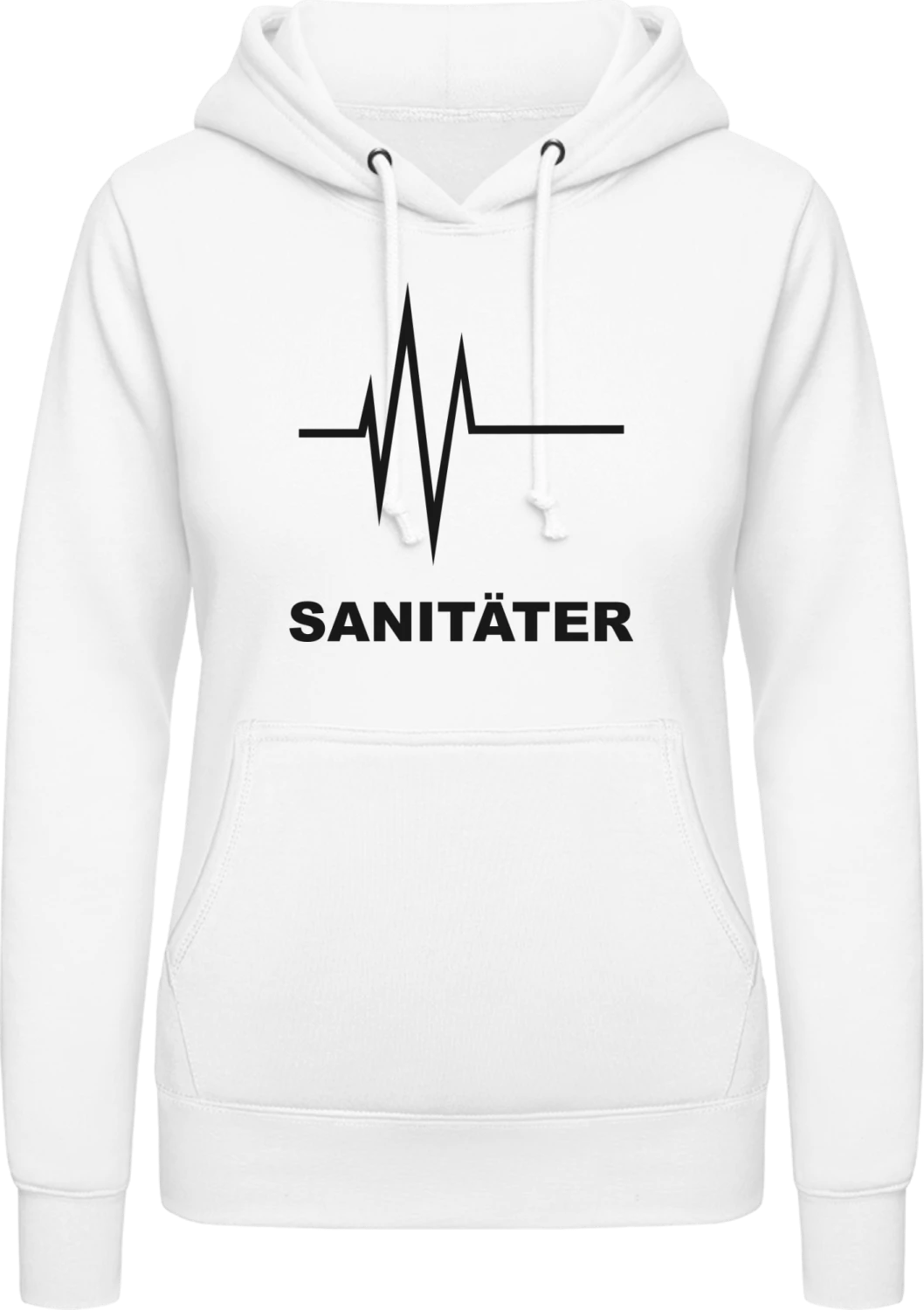 Sanitäter - Arctic white AWDis ladies hoodie - Front