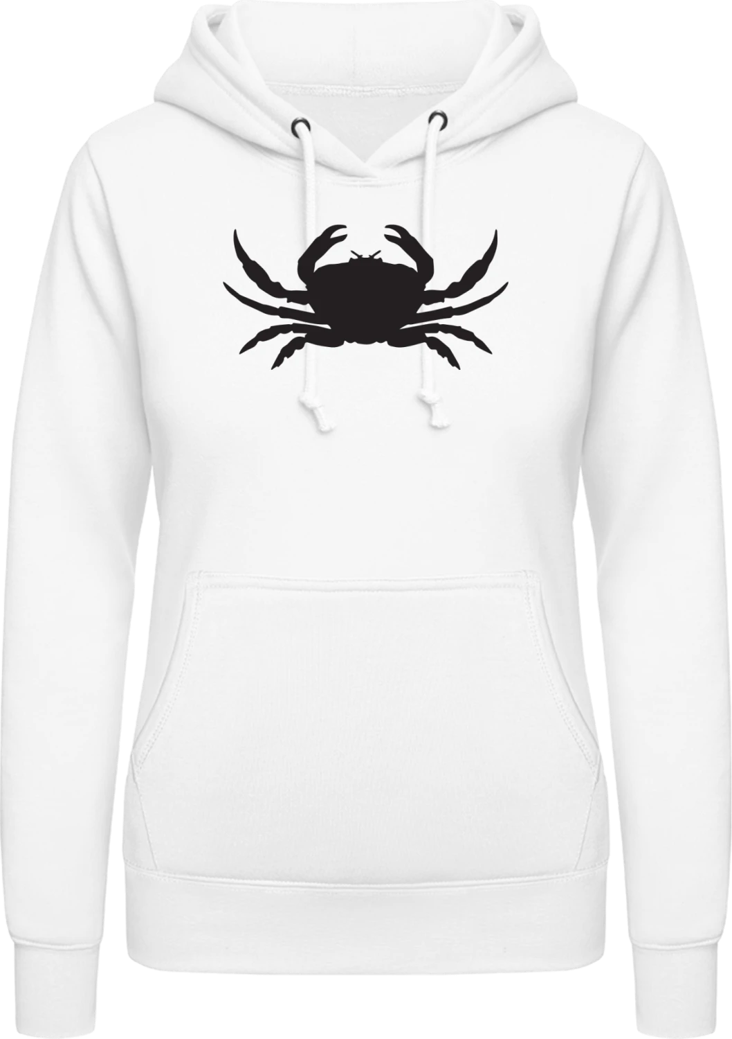 Krabbe Krebs - Arctic white AWDis ladies hoodie - Front