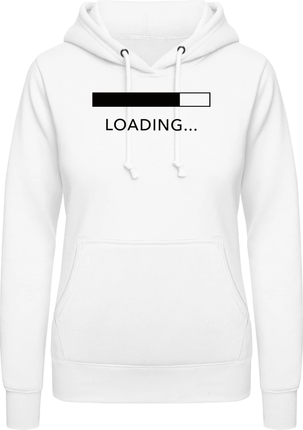 Loading - Arctic white AWDis ladies hoodie - Front