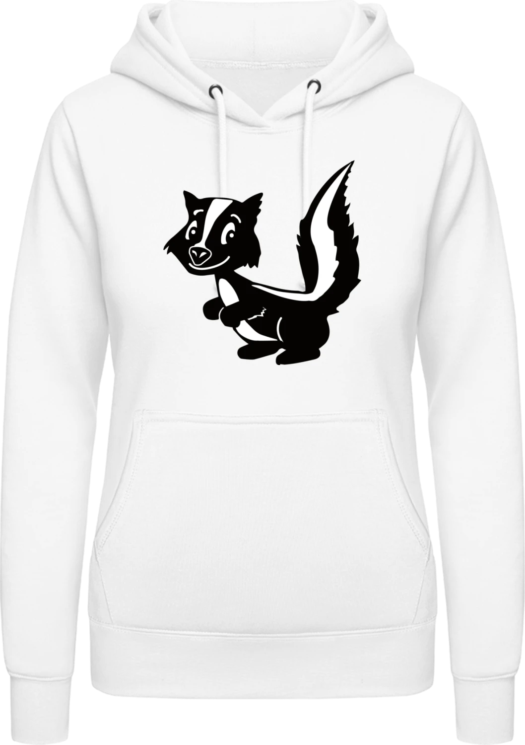 Stinktier - Arctic white AWDis ladies hoodie - Front