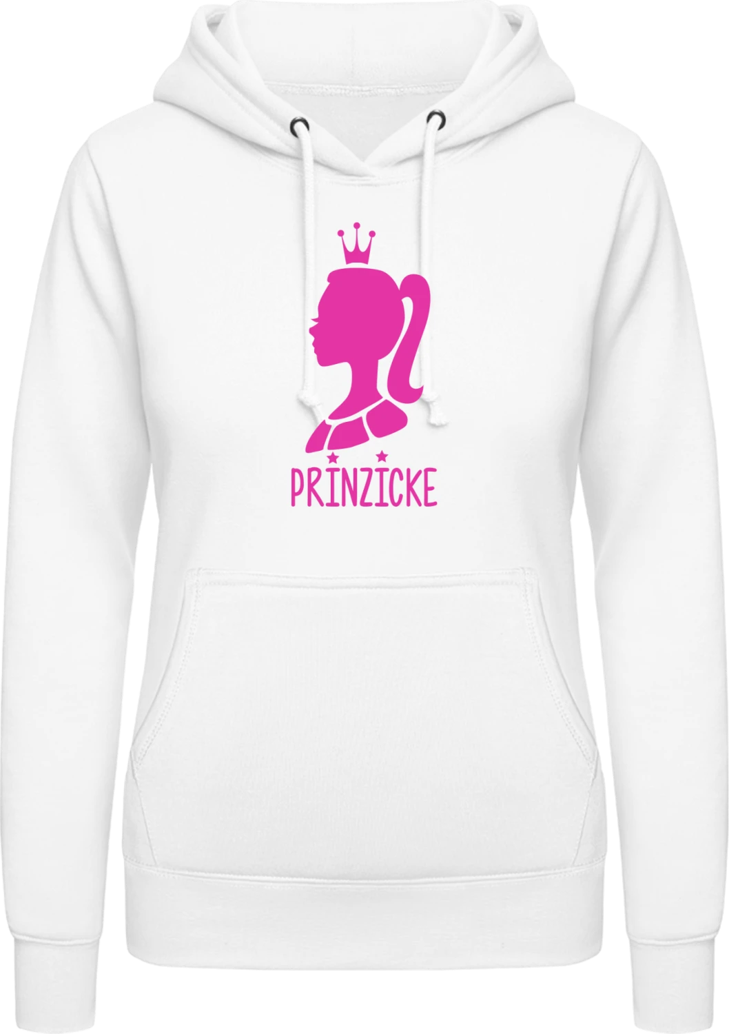 Prinzicke - Arctic white AWDis ladies hoodie - Front