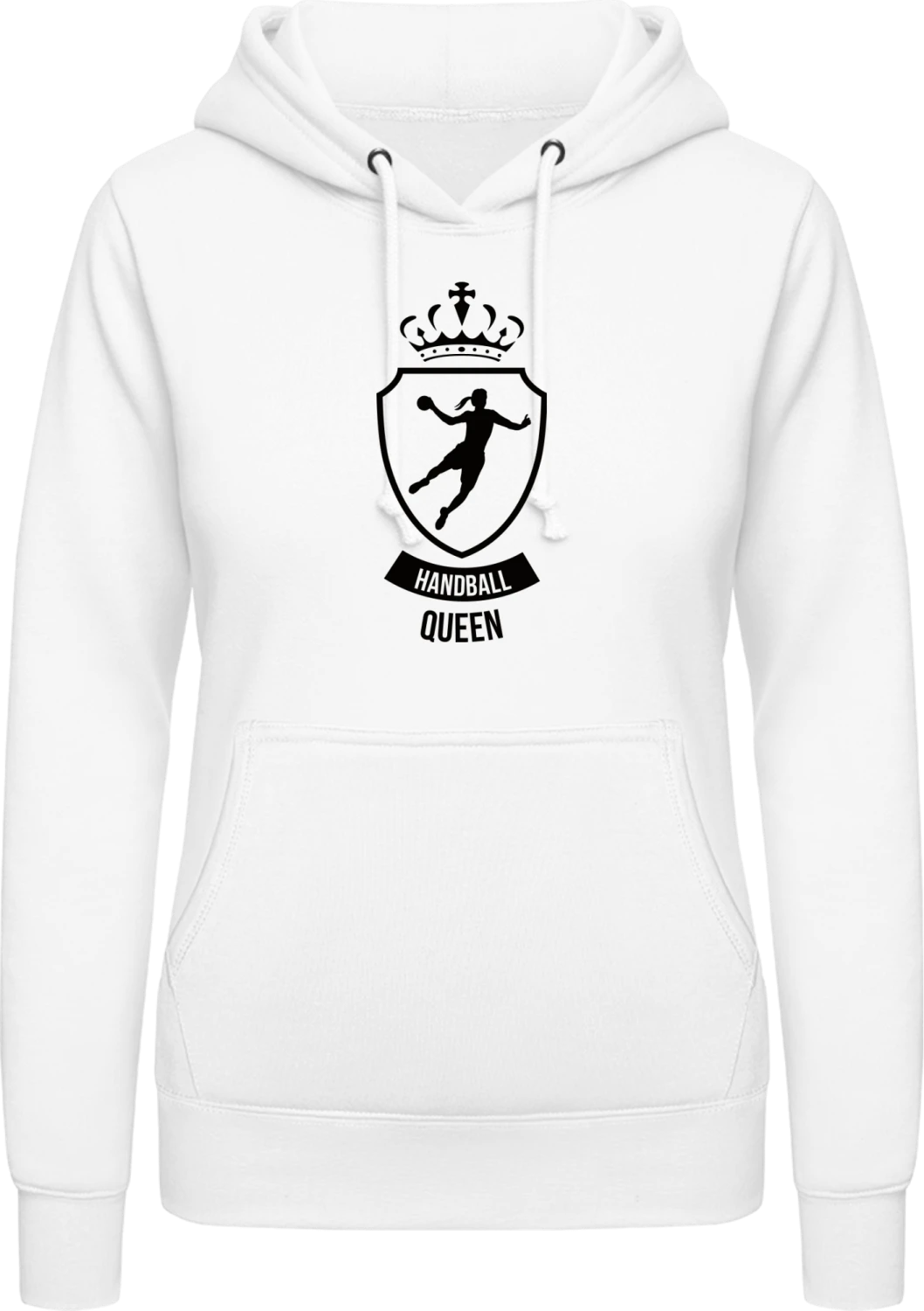 Handball Queen - Arctic white AWDis ladies hoodie - Front