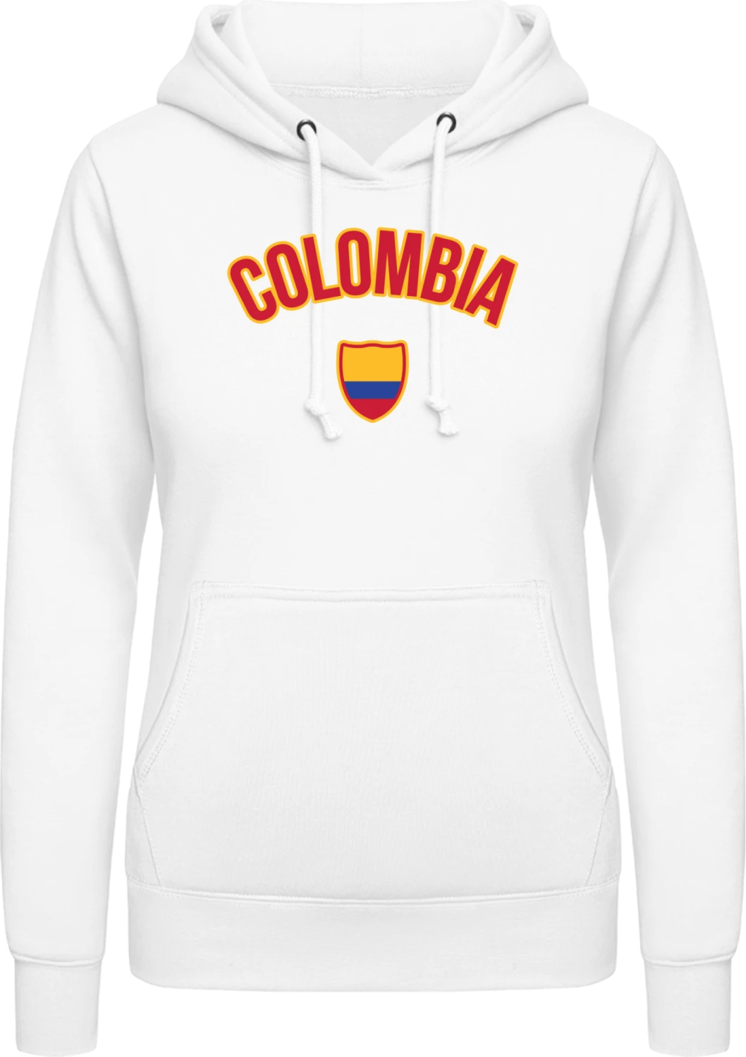 COLOMBIA Fan - Arctic white AWDis ladies hoodie - Front