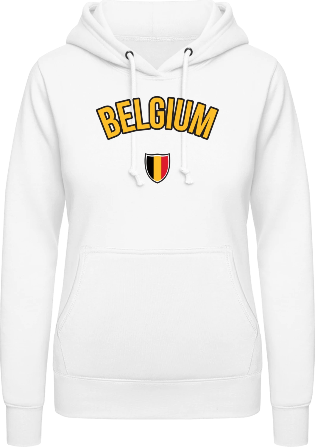 I Love Belgium - Arctic white AWDis ladies hoodie - Front