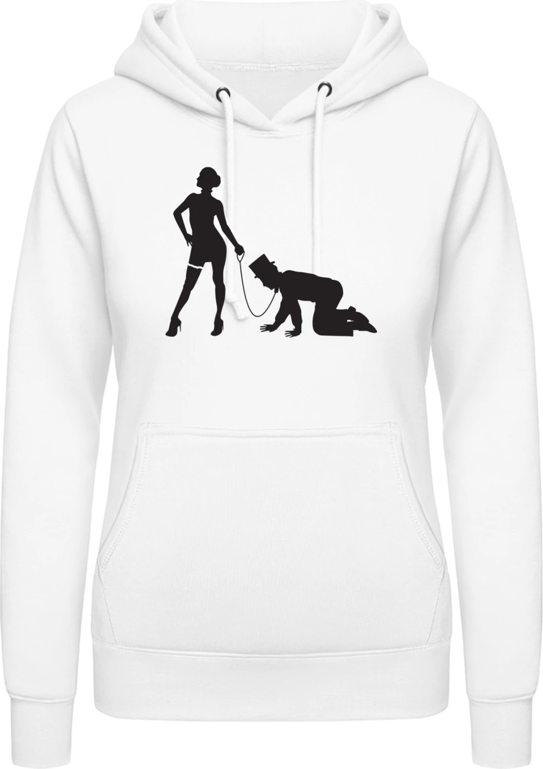 Game Over Wedding Fun - Arctic white AWDis ladies hoodie - Front