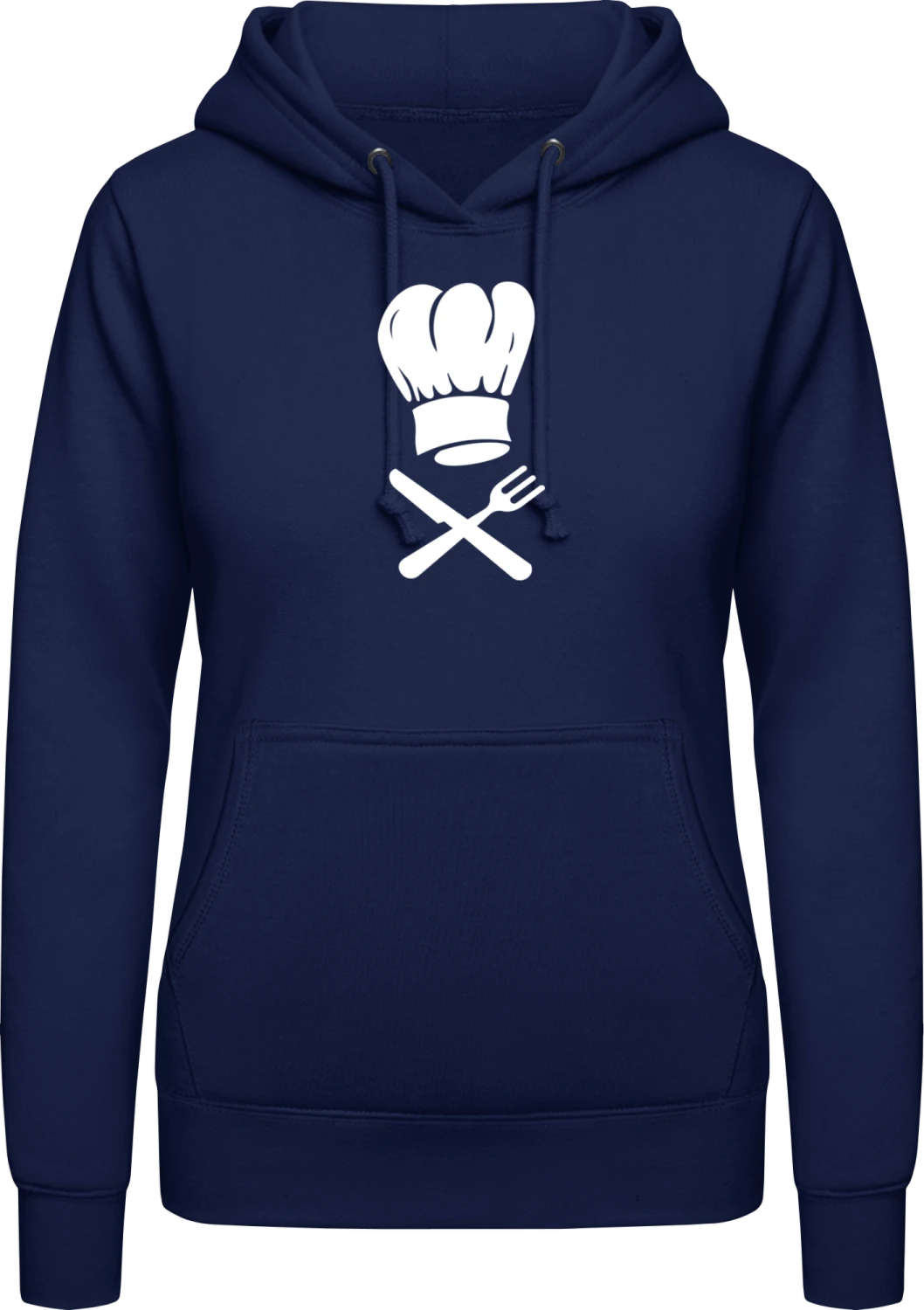 Koch - Oxford navy AWDis ladies hoodie - Front