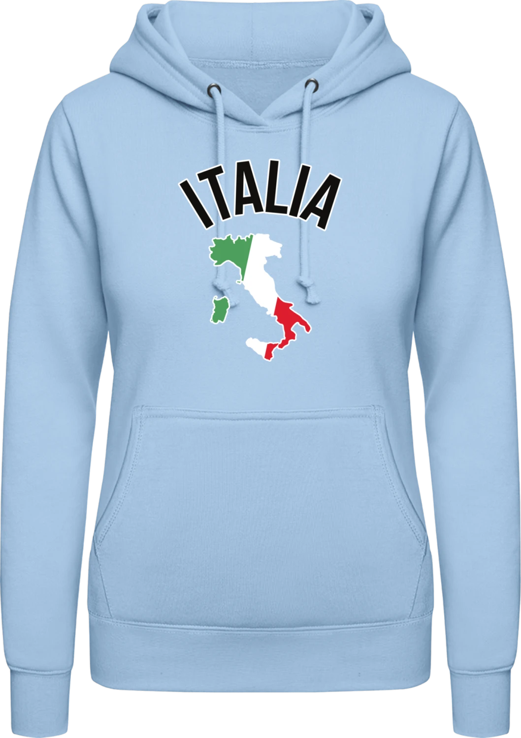 ITALIA Flag Fan - Front_Sky Blue