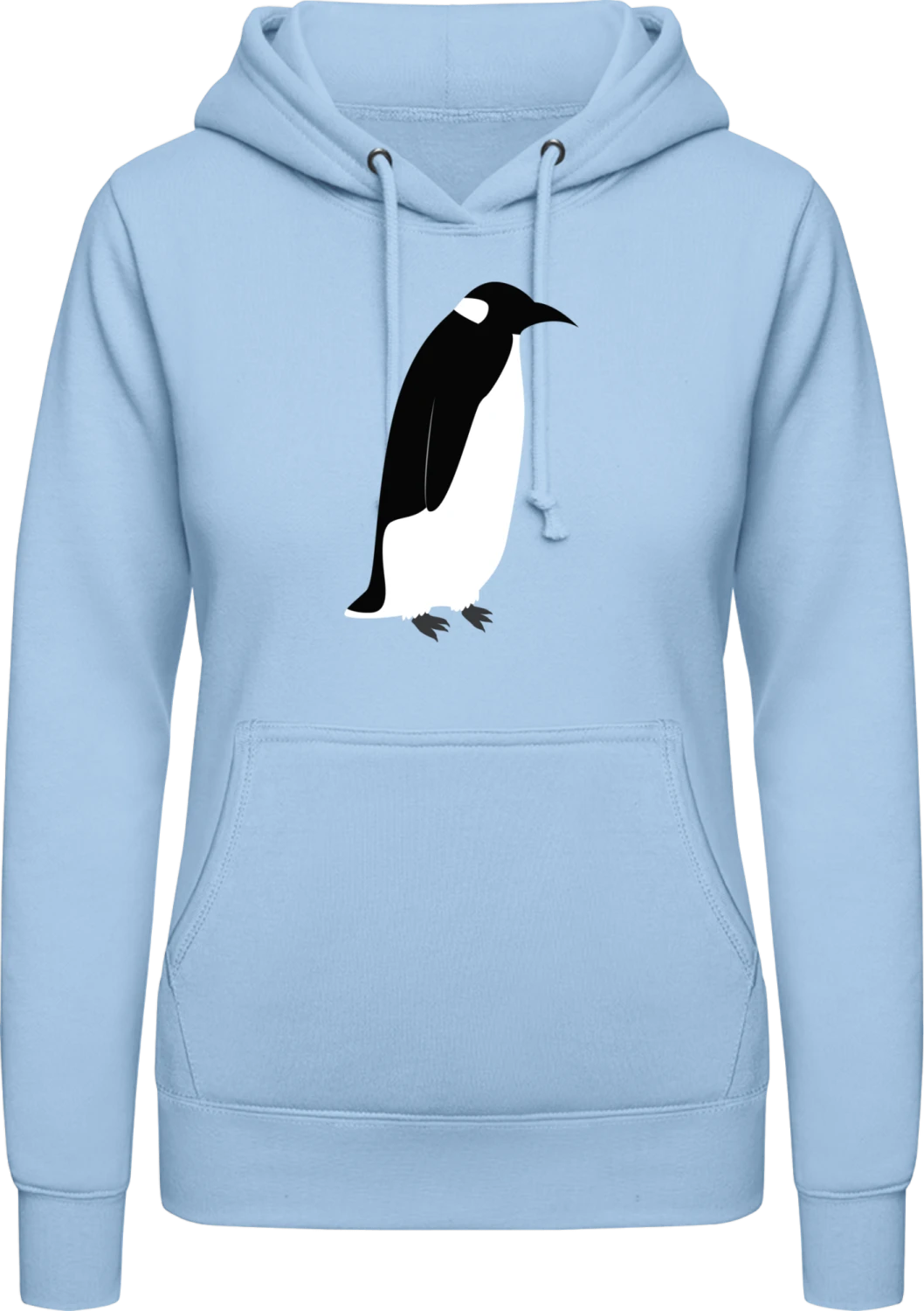 Illustration Of A Penguin - Front_Sky Blue