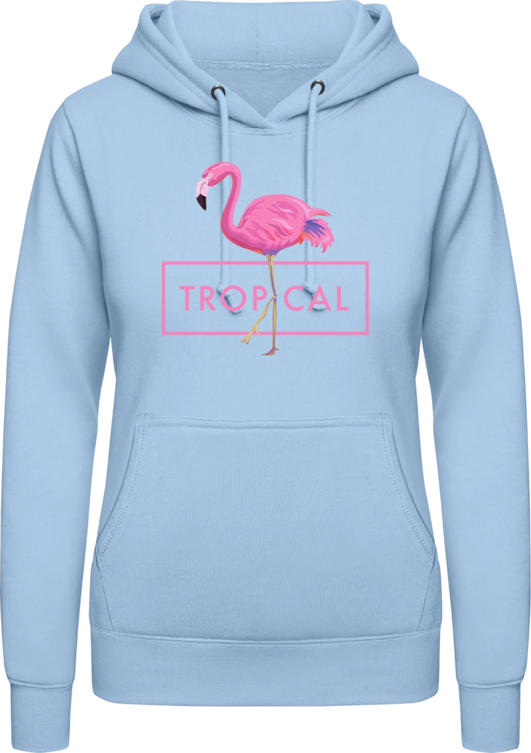 Tropical Flamingo - Front_Sky Blue