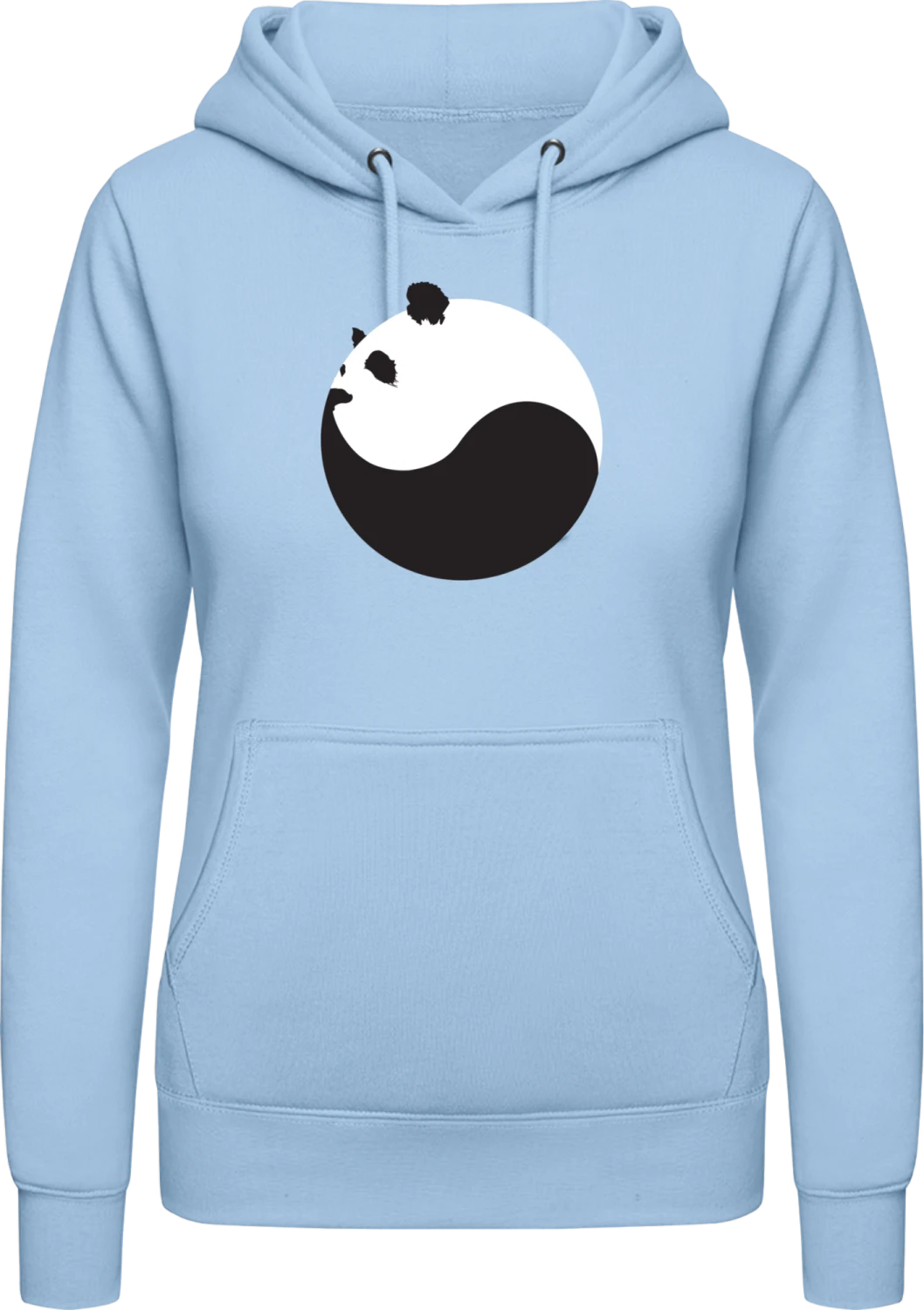 Ying Yang Panda Face - Front_Sky Blue