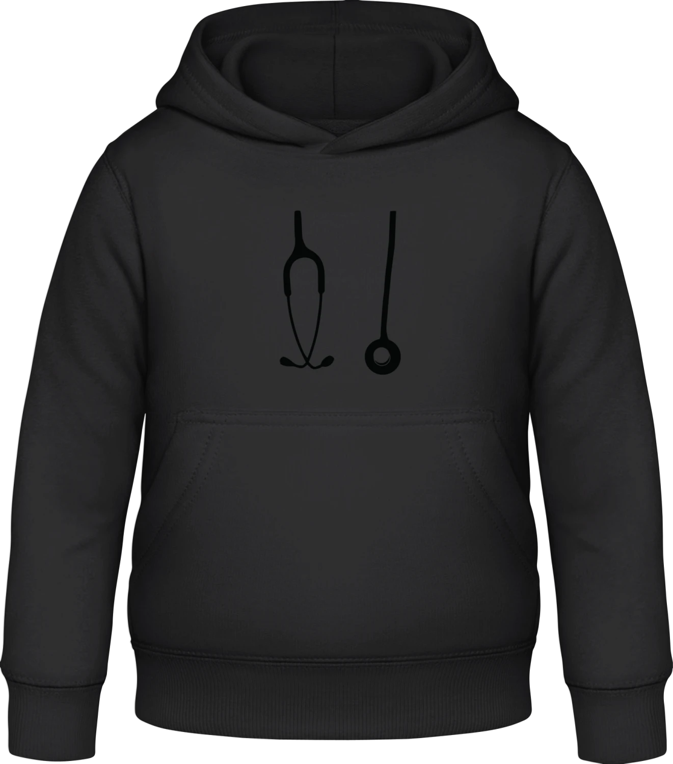 Doctor Effect - Black Awdis Hoodie Kids - Front