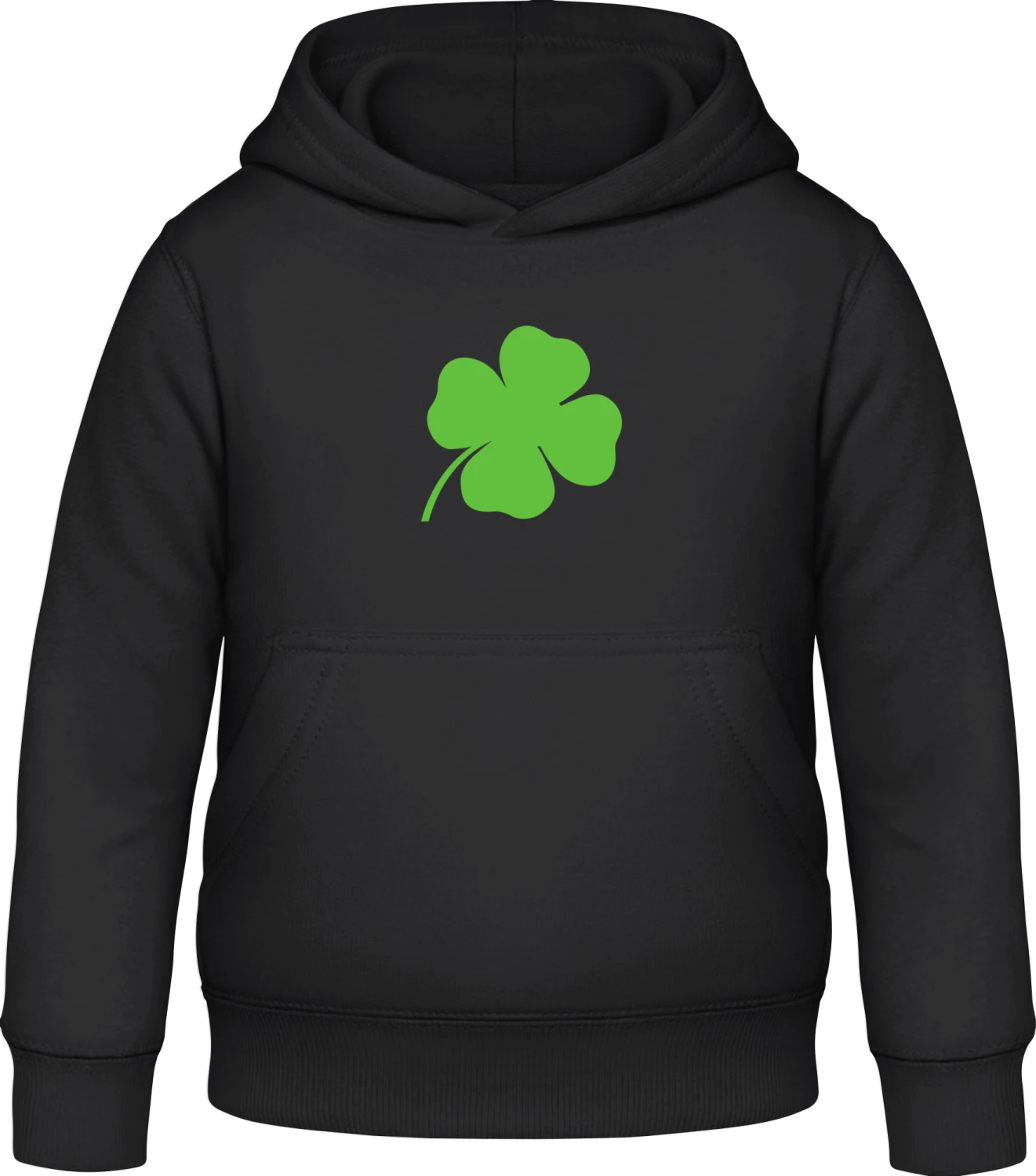 Kleeblatt - Black Awdis Hoodie Kids - Front