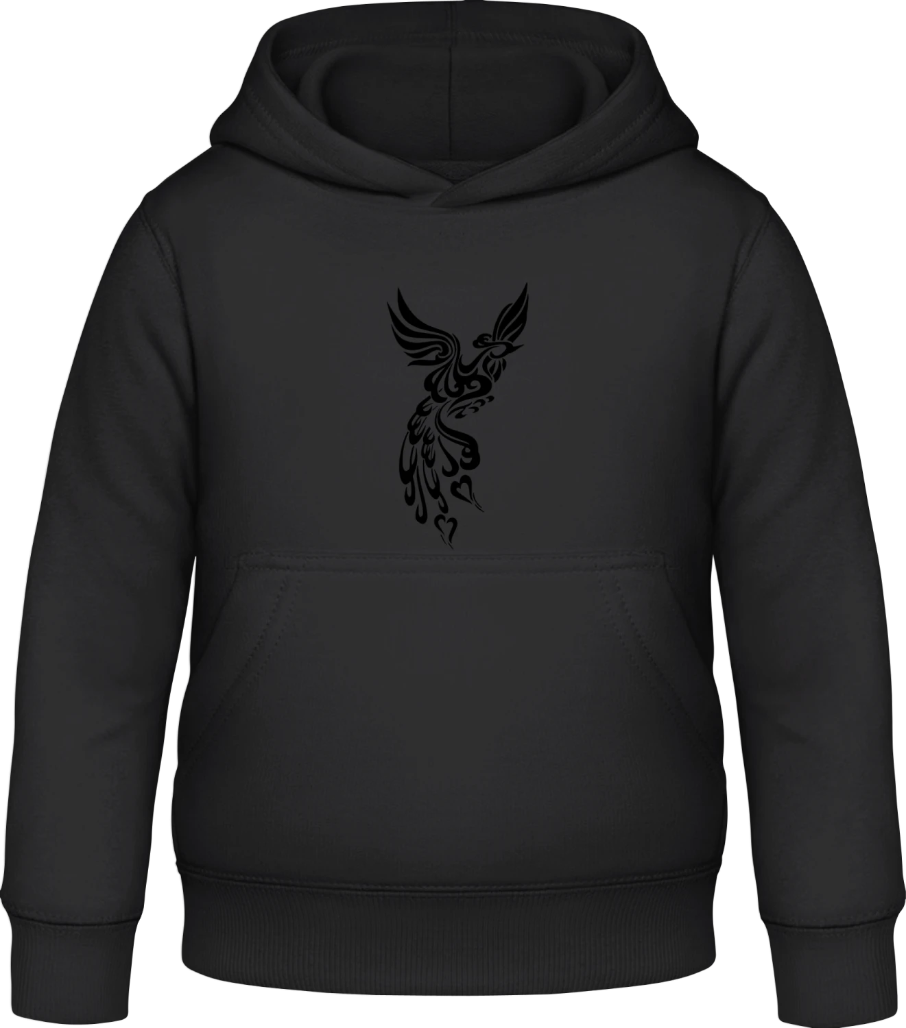 Phoenix Tribal - Black Awdis Hoodie Kids - Front