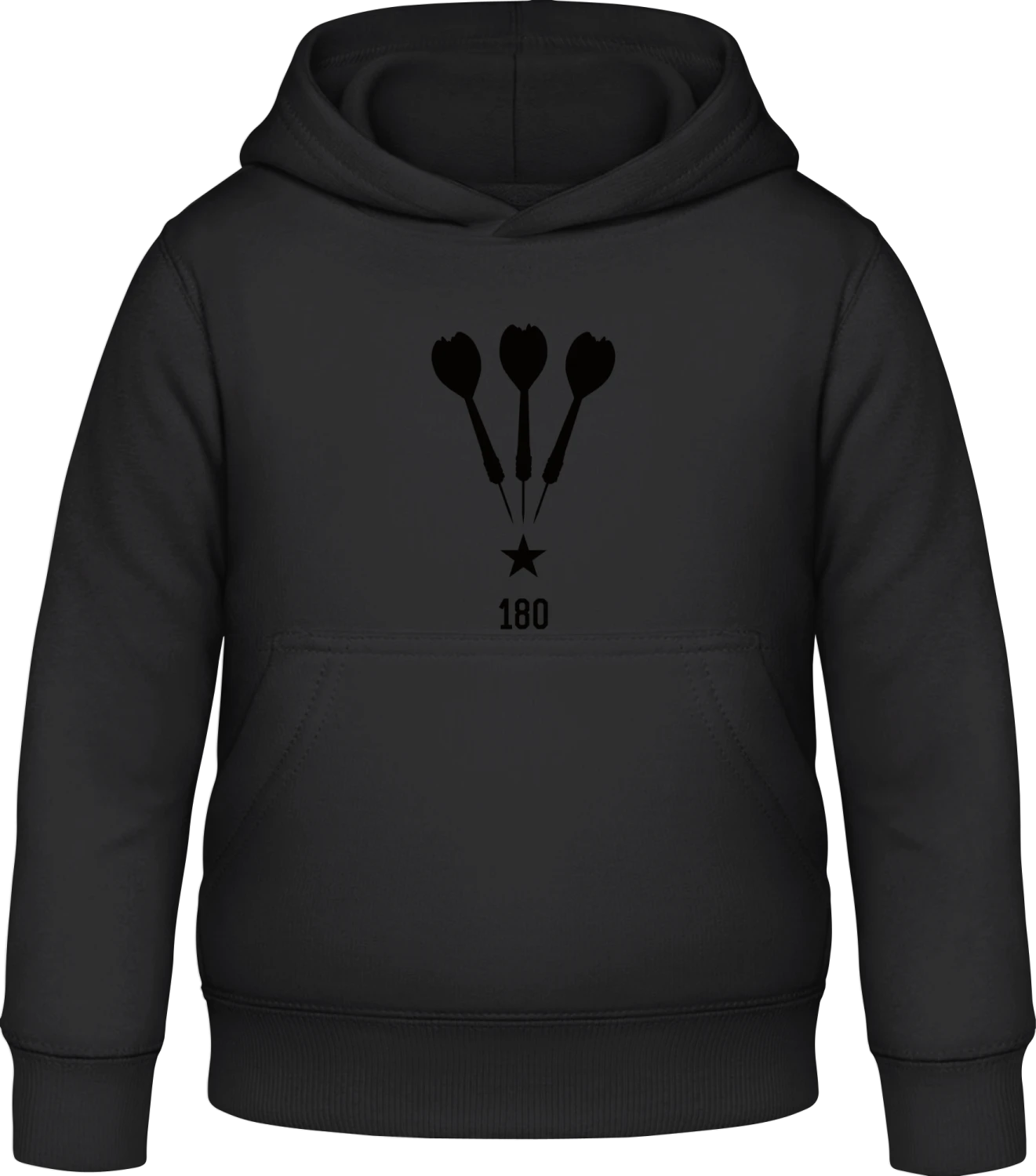 Darts 180 Star - Black Awdis Hoodie Kids - Front