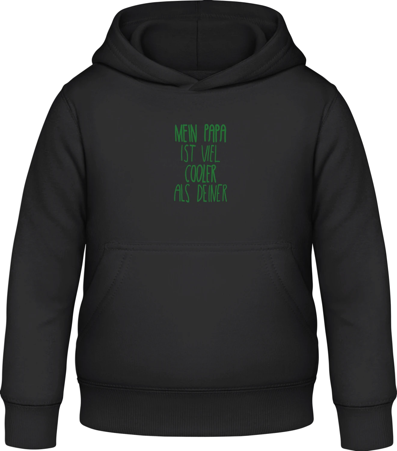 Mein papa ist viel cooler als deiner - Black Awdis Hoodie Kids - Front