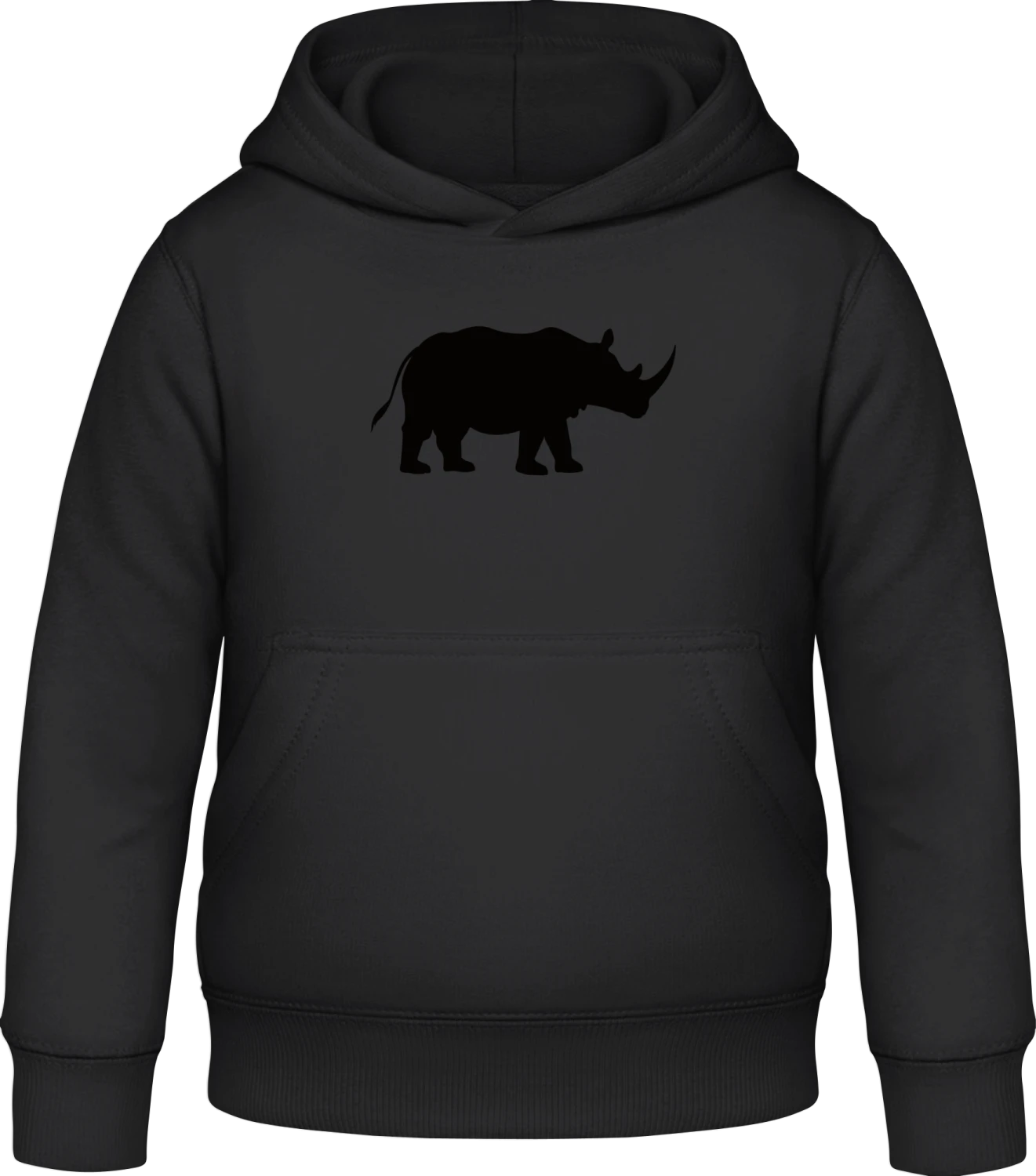 Rhino - Black Awdis Hoodie Kids - Front