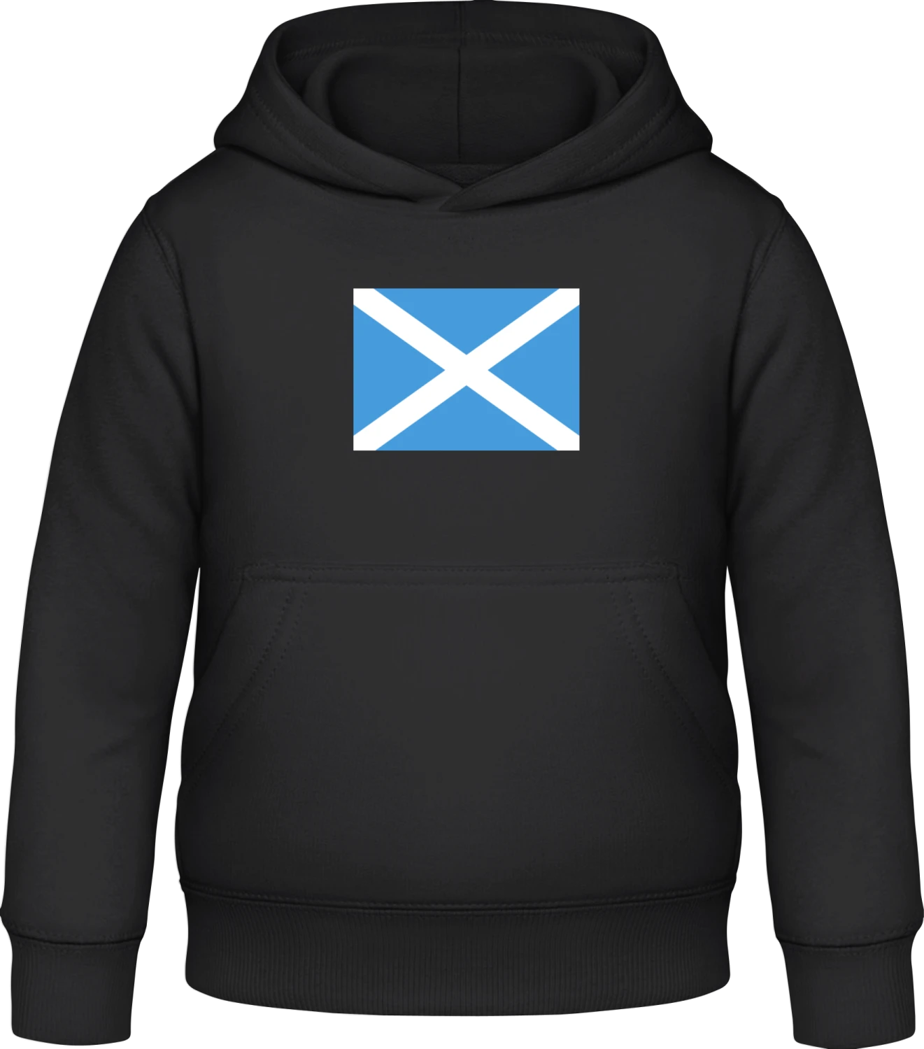 Schottland Flag - Black Awdis Hoodie Kids - Front