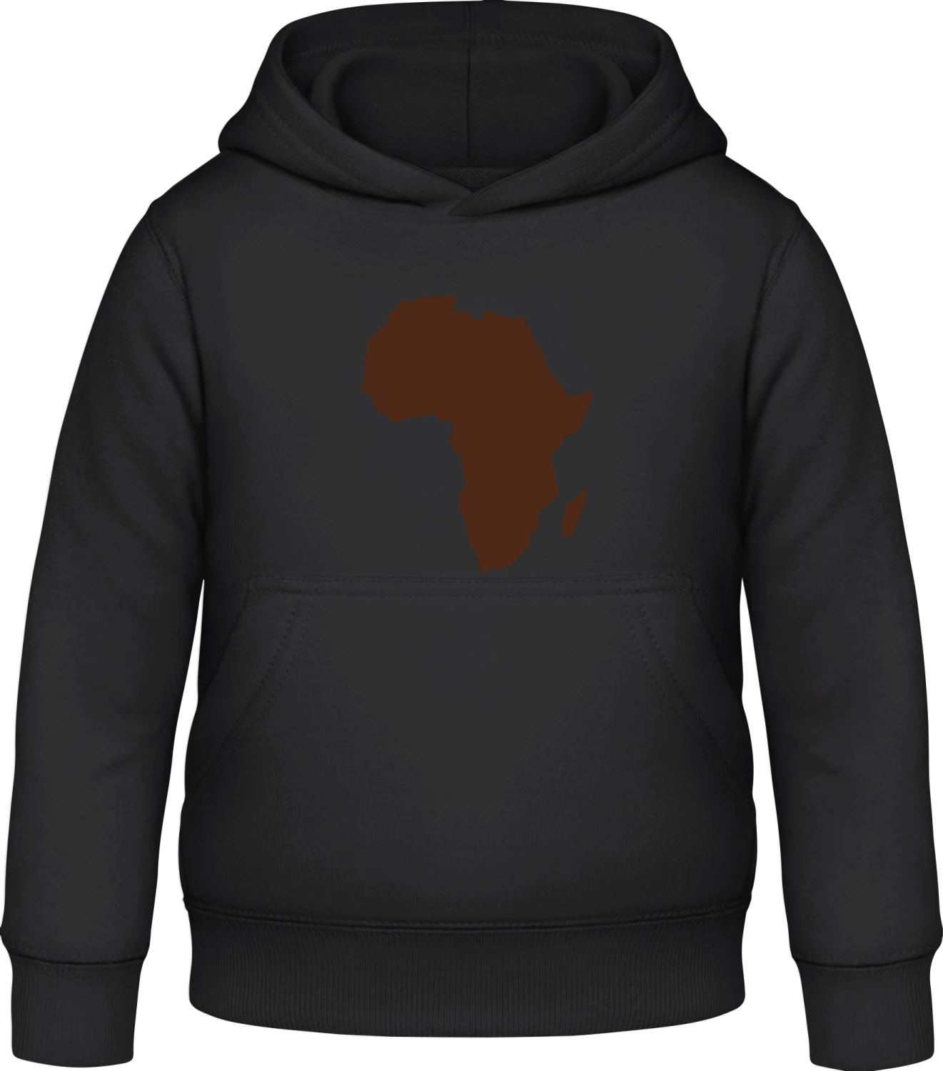 Afrika Karte - Black Awdis Hoodie Kids - Front