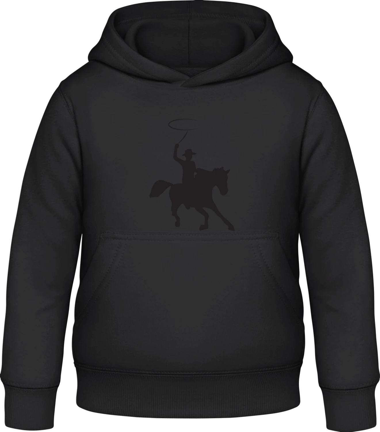 Cowboy - Black Awdis Hoodie Kids - Front