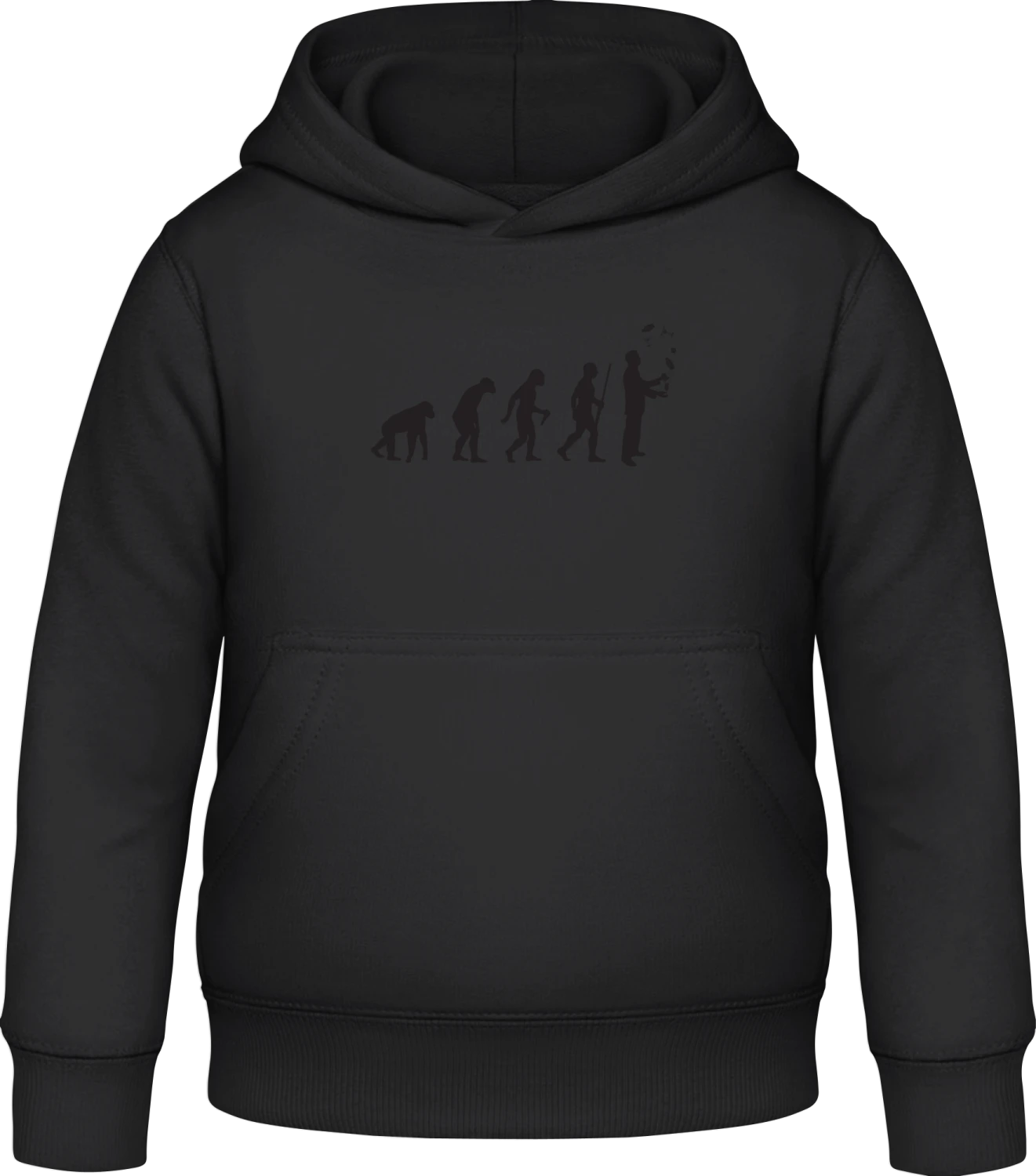 Barkeeper Evolution - Black Awdis Hoodie Kids - Front