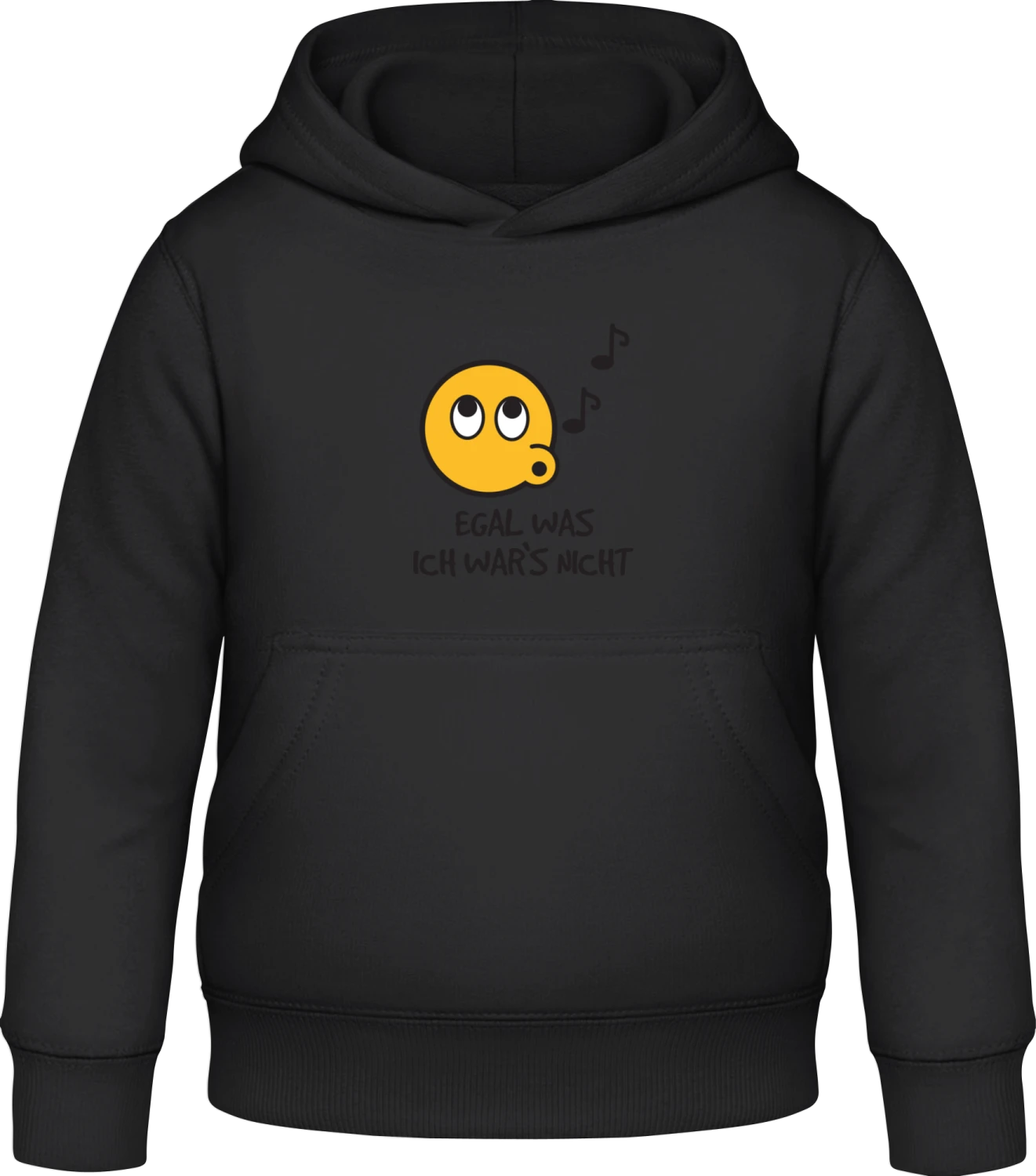 Egal was ich war's nicht - Black Awdis Hoodie Kids - Front