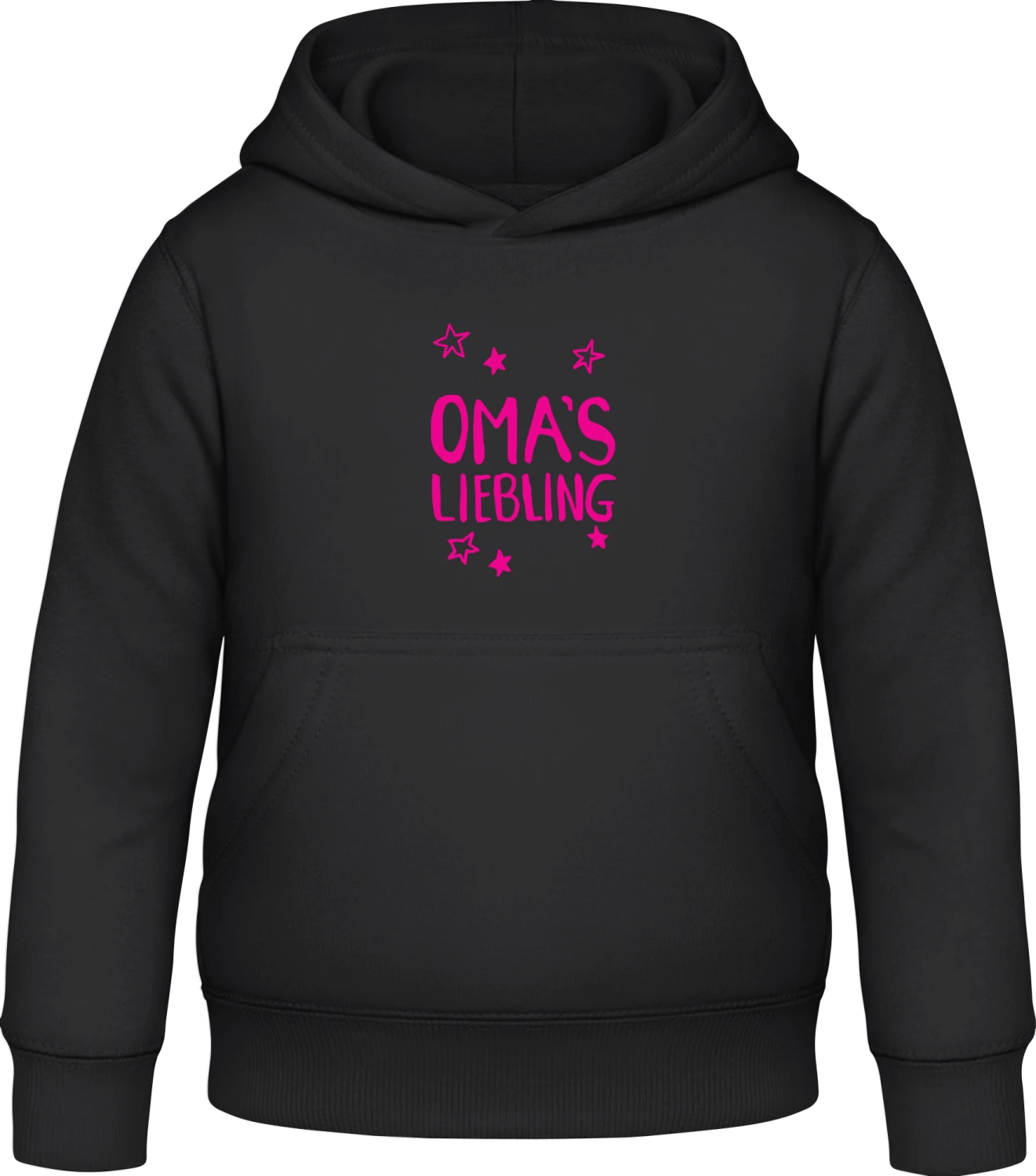 Oma's Liebling - Black Awdis Hoodie Kids - Front